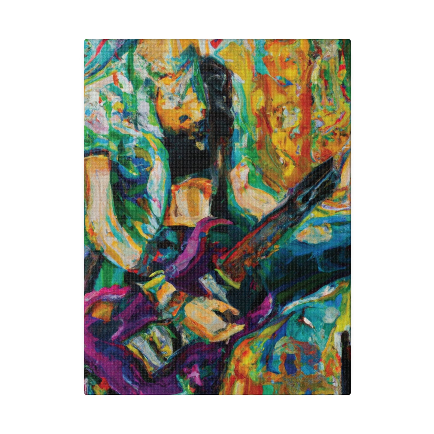 7362Z - Rockstar Oil Painting Style Print | Poster | Home Decor | Wall Art | Music Art | Canvas