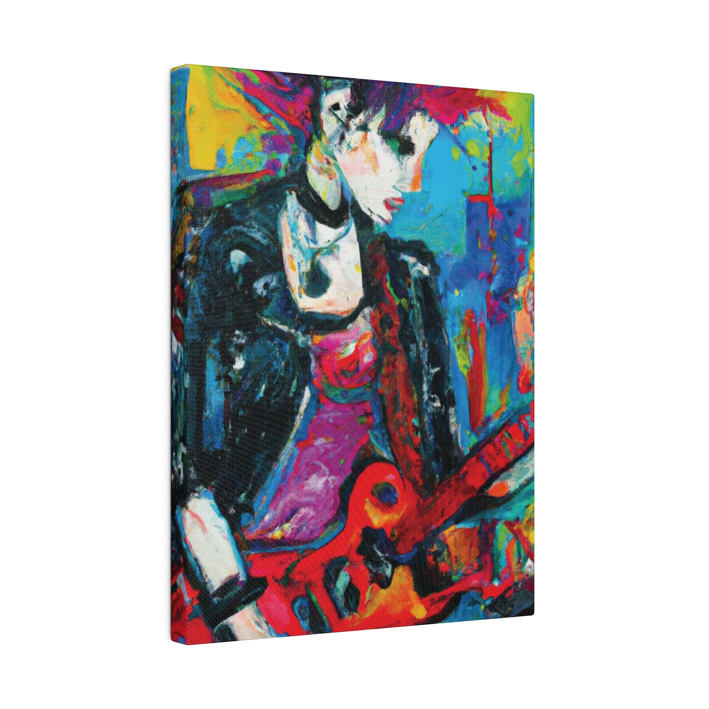 9051F - Rockstar Oil Painting Style Print | Poster | Home Decor | Wall Art | Music Art | Canvas