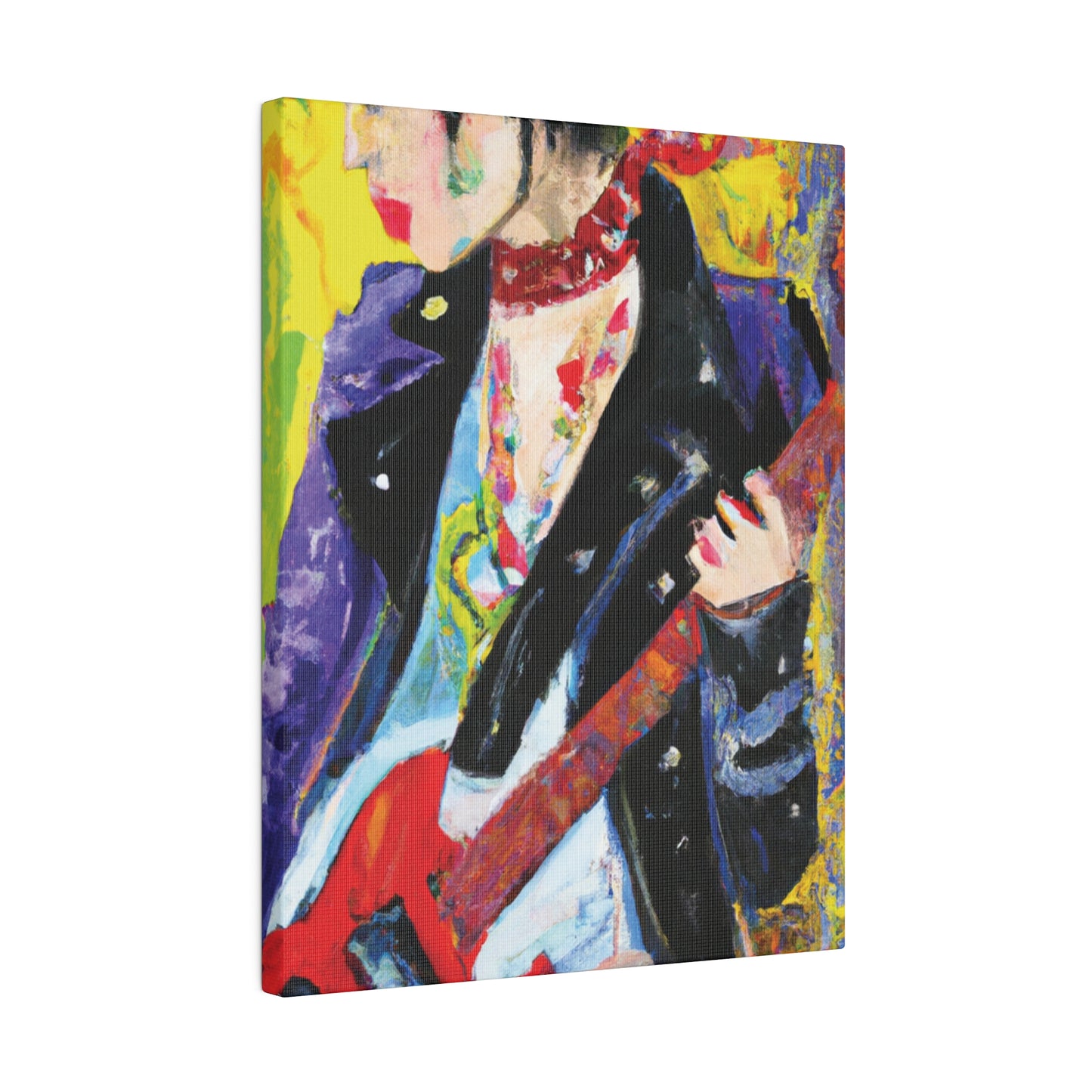 4600X - Rockstar Oil Painting Style Print | Poster | Home Decor | Wall Art | Music Art | Canvas