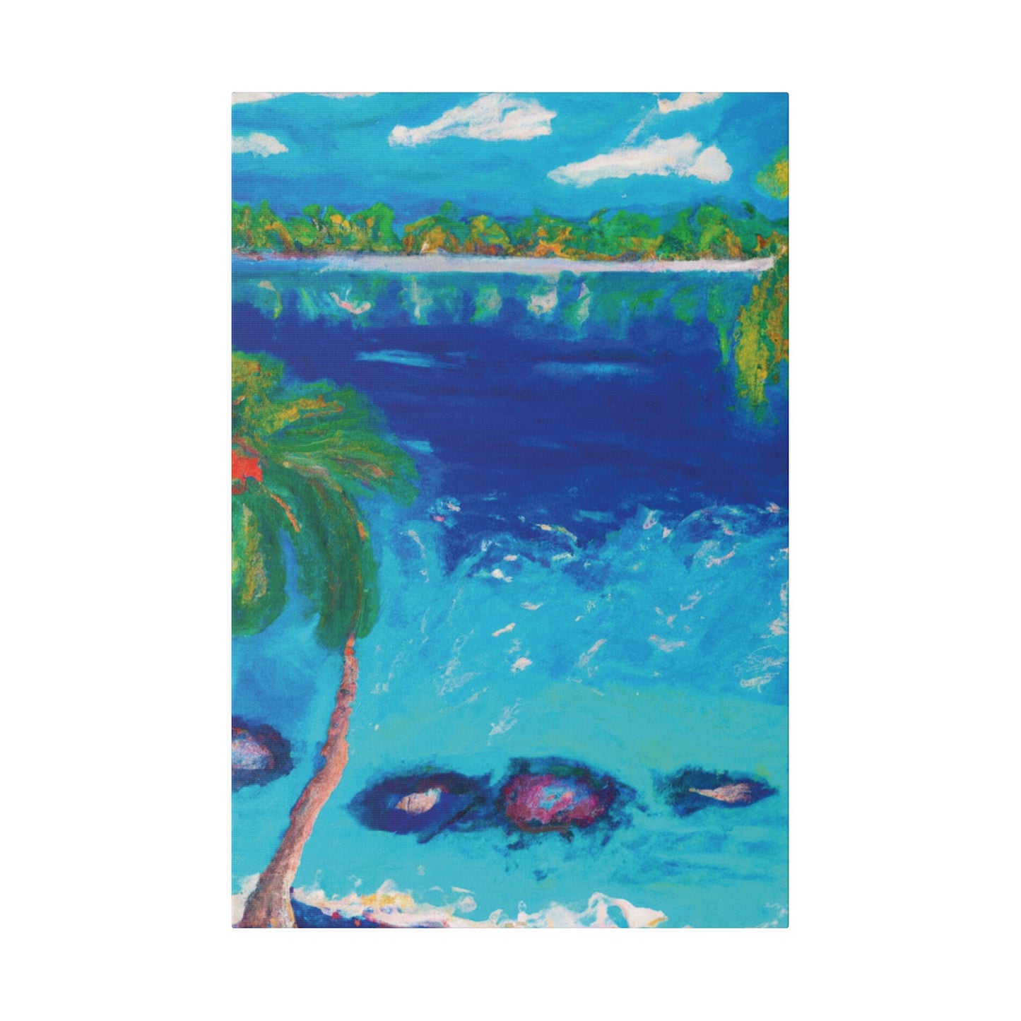 9850E - Bahamas Ocean Painting Print | Bahamas | Ocean | Beach | Poster | Home Decor | Wall Art | Canvas