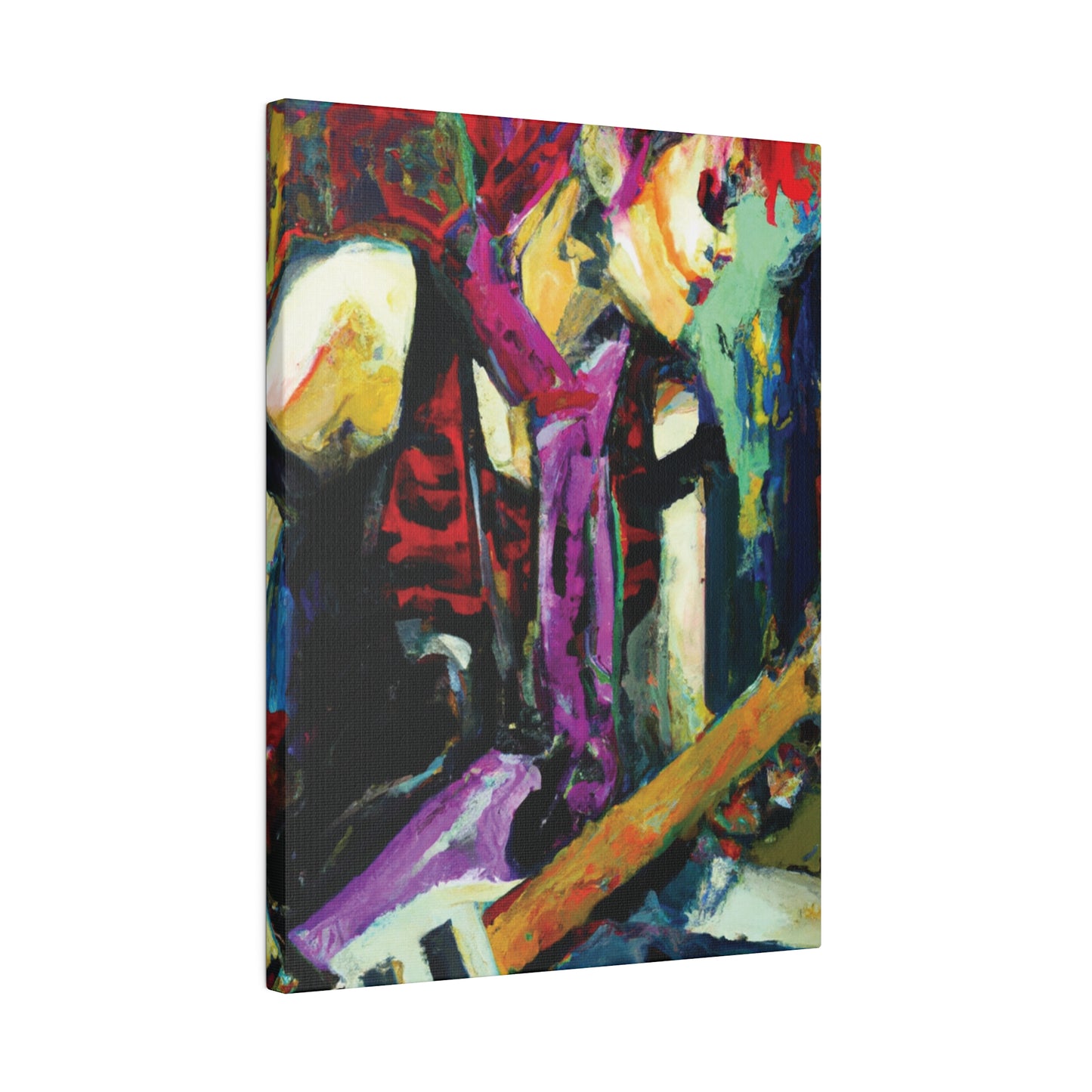 9704G - Rockstar Oil Painting Style Print | Poster | Home Decor | Wall Art | Music Art | Canvas