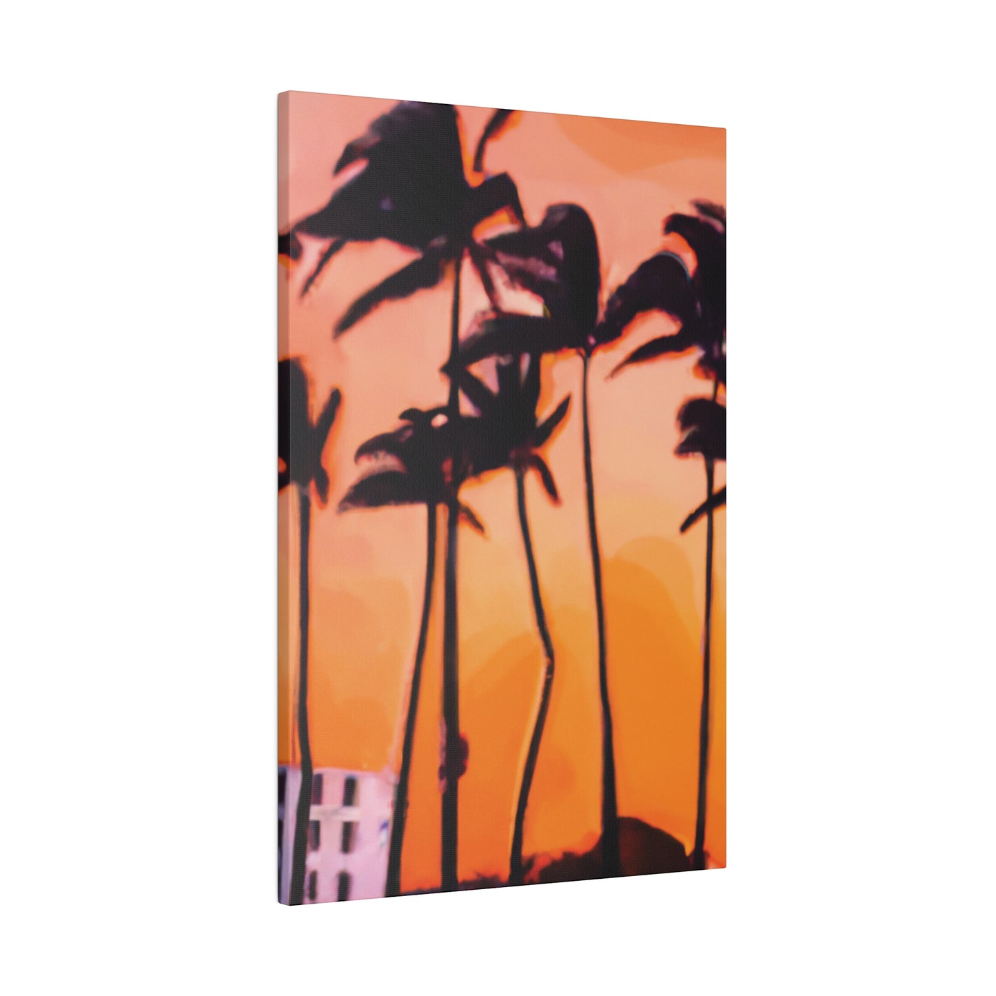9837K - Miami Beach Sunset Painting Print | Miami | Beach | Sunset | Poster | Home Decor | Wall Art | Canvas