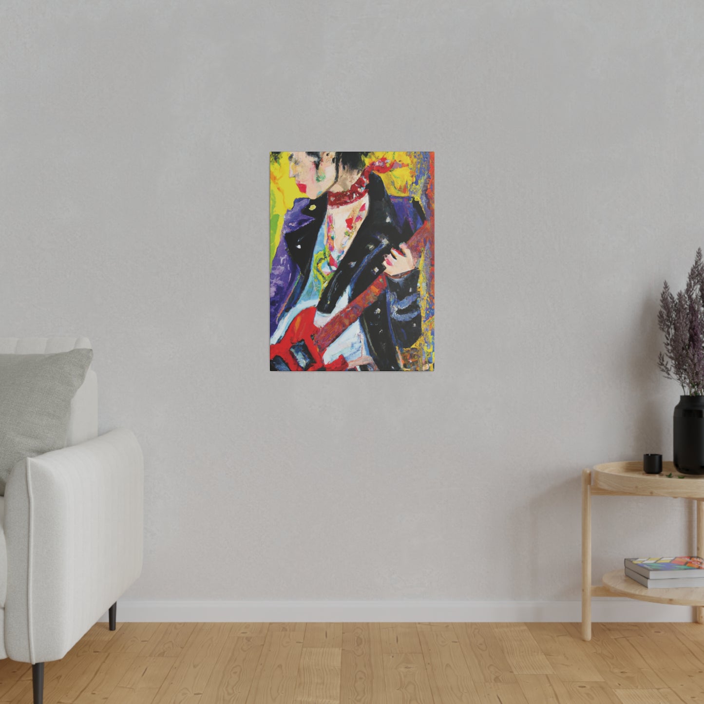 4600X - Rockstar Oil Painting Style Print | Poster | Home Decor | Wall Art | Music Art | Canvas