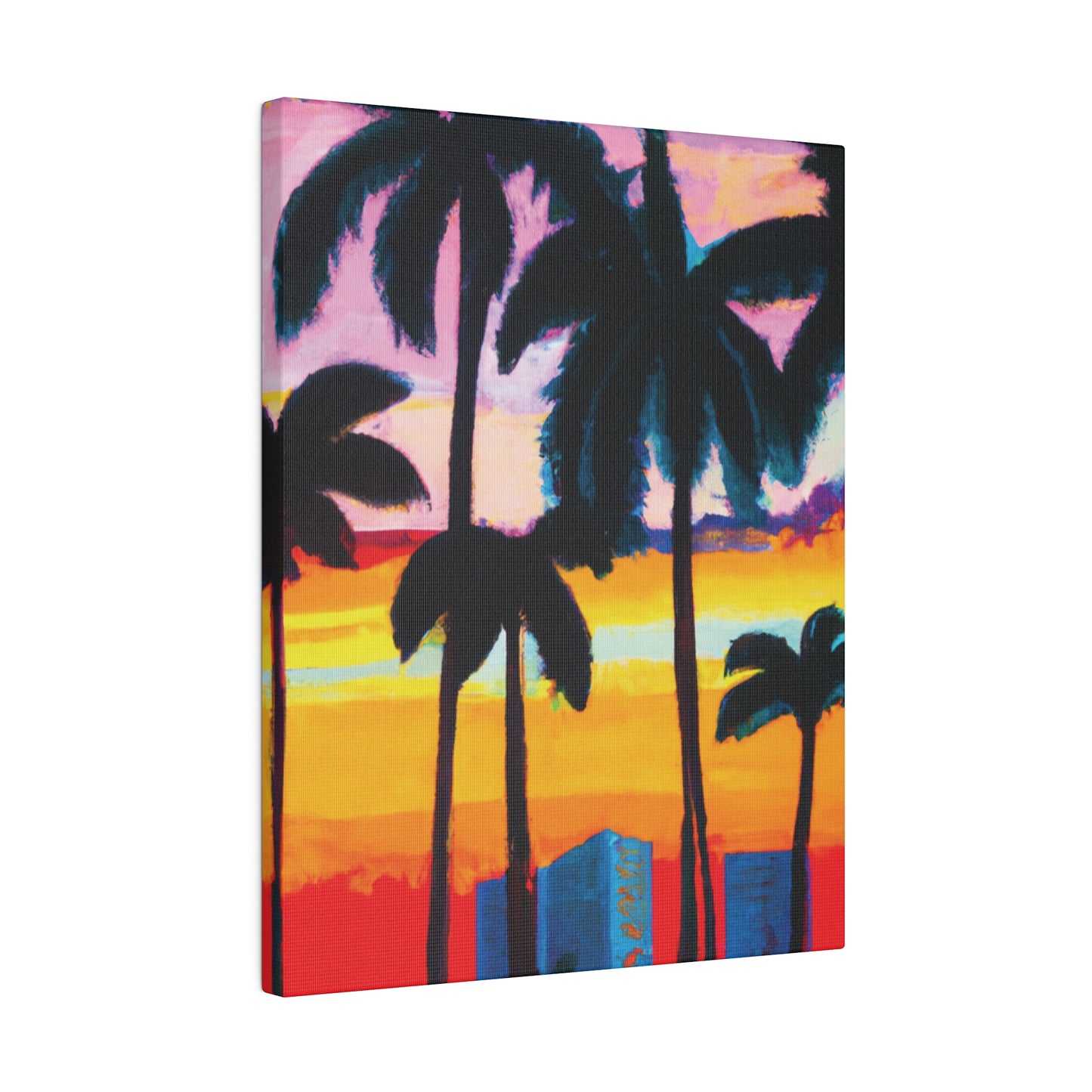 6891Y - Miami Beach Sunset Painting Print | Miami | Beach | Sunset | Poster | Home Decor | Wall Art | Canvas