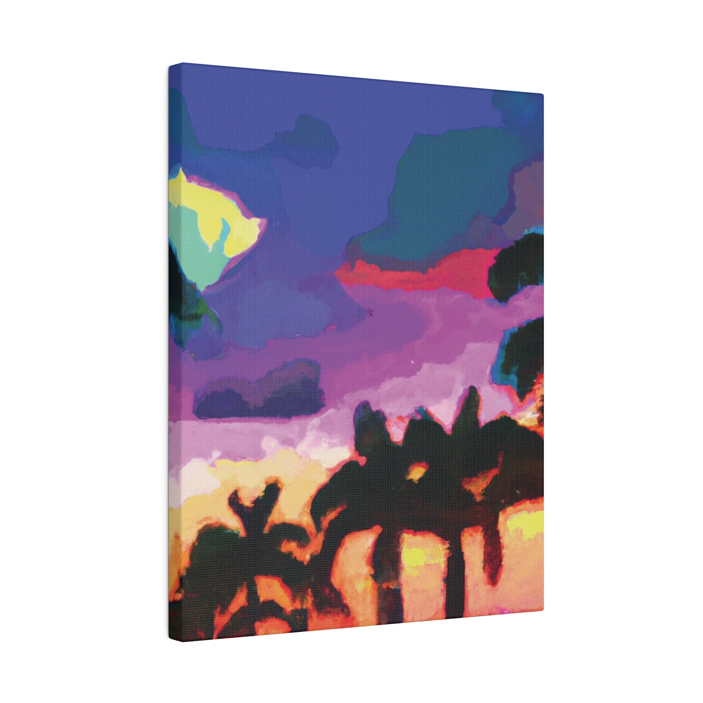 2520H - Miami Beach Sunset Painting Print | Miami | Beach | Sunset | Poster | Home Decor | Wall Art | Canvas