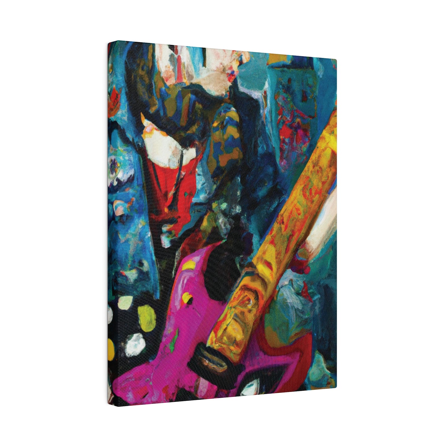 7272P - Rockstar Oil Painting Style Print | Poster | Home Decor | Wall Art | Music Art | Canvas