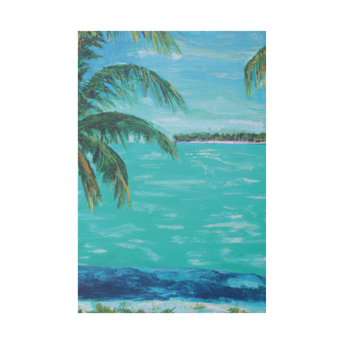 362P - Bahamas Ocean Painting Print | Bahamas | Ocean | Beach | Poster | Home Decor | Wall Art | Canvas