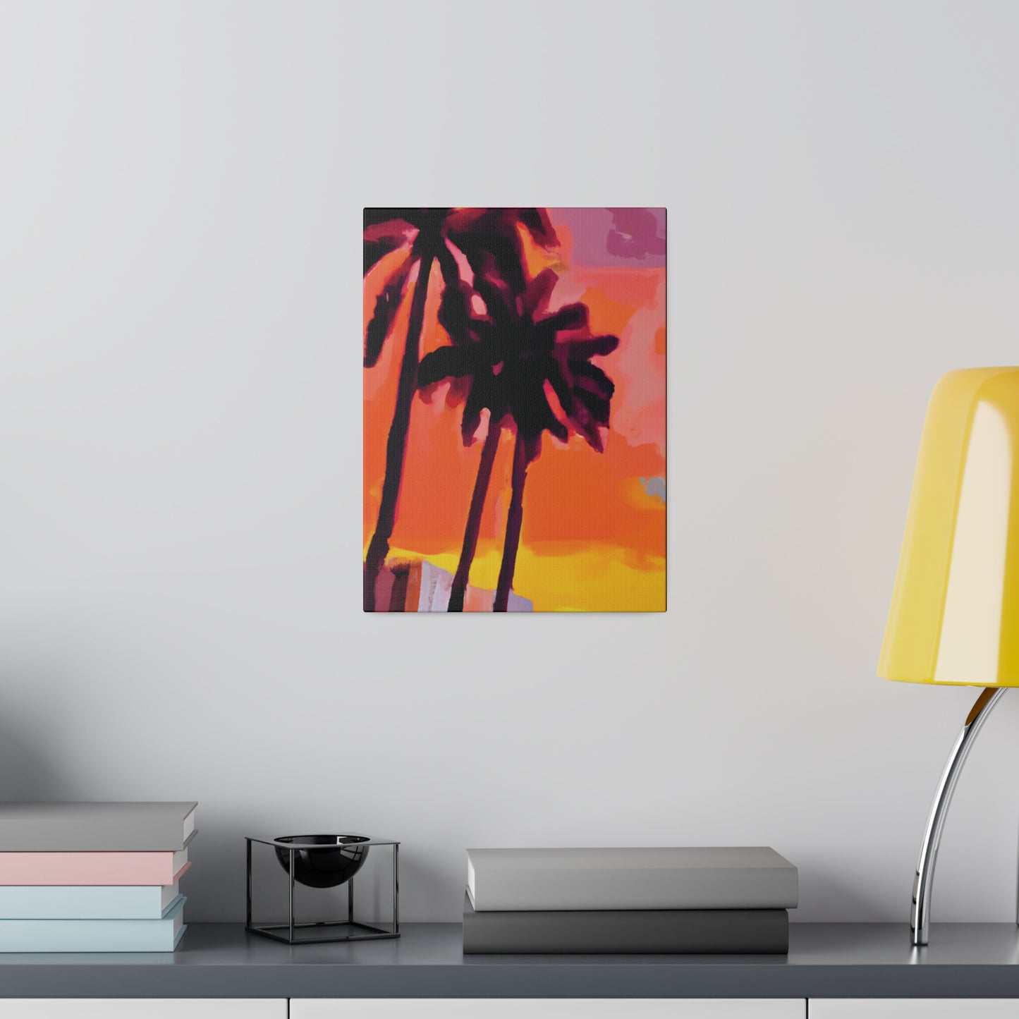 8398N - Miami Beach Sunset Painting Print | Miami | Beach | Sunset | Poster | Home Decor | Wall Art | Canvas