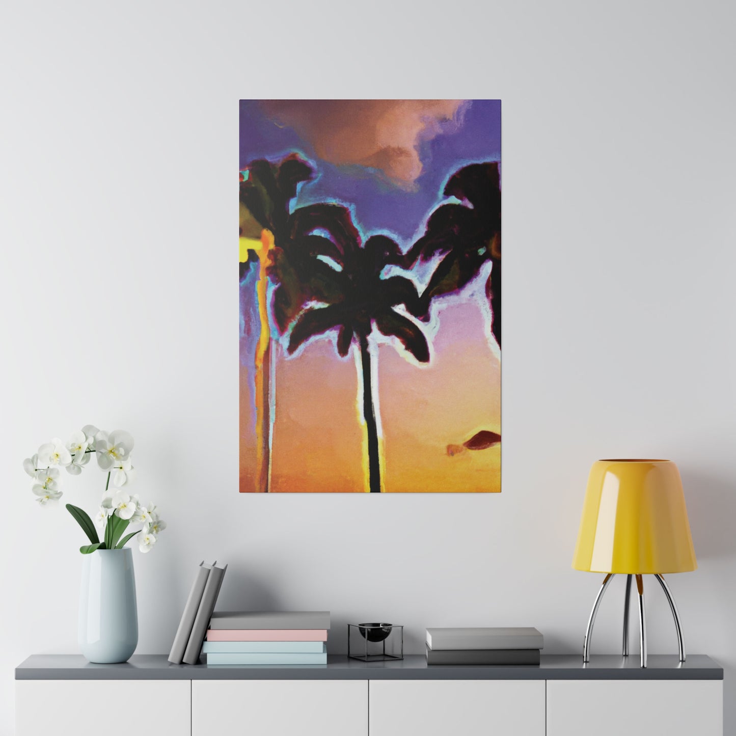 9603V - Miami Beach Sunset Painting Print | Miami | Beach | Sunset | Poster | Home Decor | Wall Art | Canvas