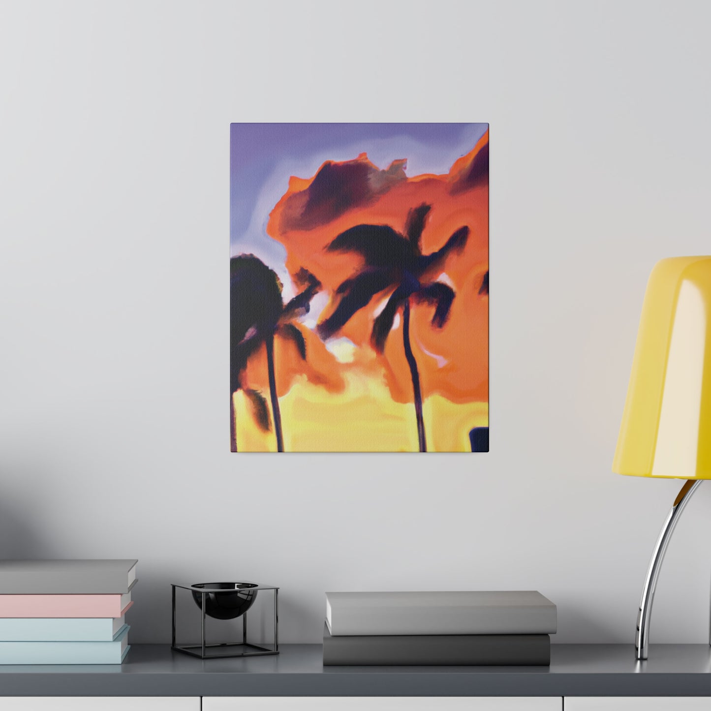 3415F - Miami Beach Sunset Painting Print | Miami | Beach | Sunset | Poster | Home Decor | Wall Art | Canvas