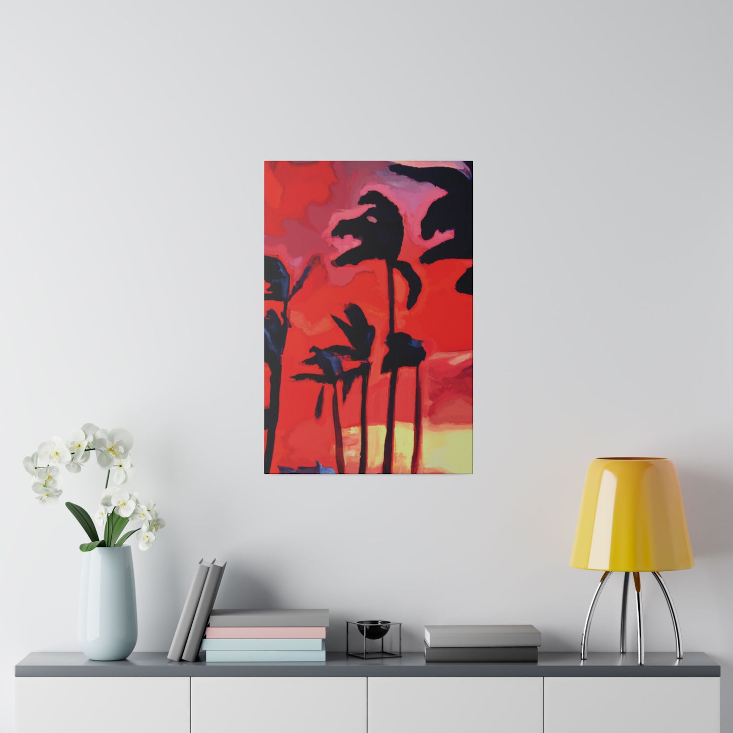 7933T - Miami Beach Sunset Painting Print | Miami | Beach | Sunset | Poster | Home Decor | Wall Art | Canvas