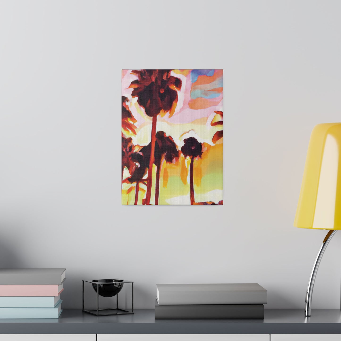 7678L - Miami Beach Sunset Painting Print | Miami | Beach | Sunset | Poster | Home Decor | Wall Art | Canvas