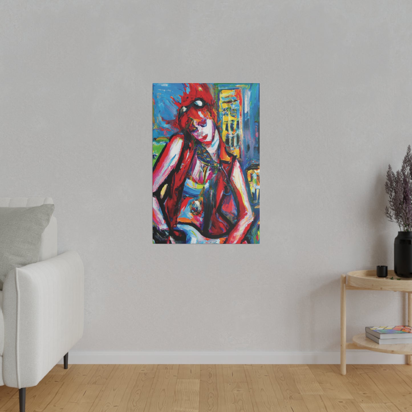 8456P - Rockstar Oil Painting Style Print | Poster | Home Decor | Wall Art | Music Art | Canvas