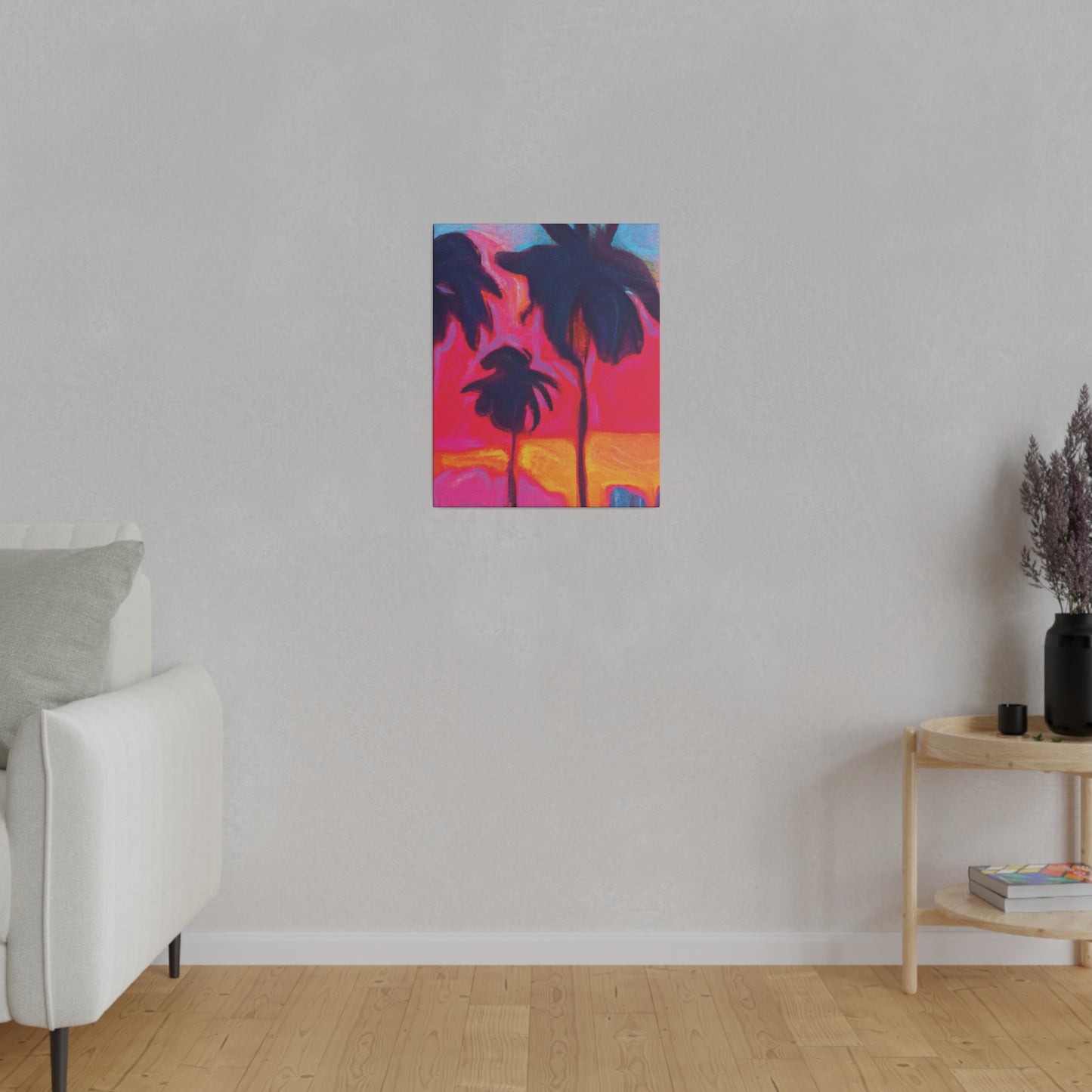 4879H - Miami Beach Sunset Painting Print | Miami | Beach | Sunset | Poster | Home Decor | Wall Art | Canvas