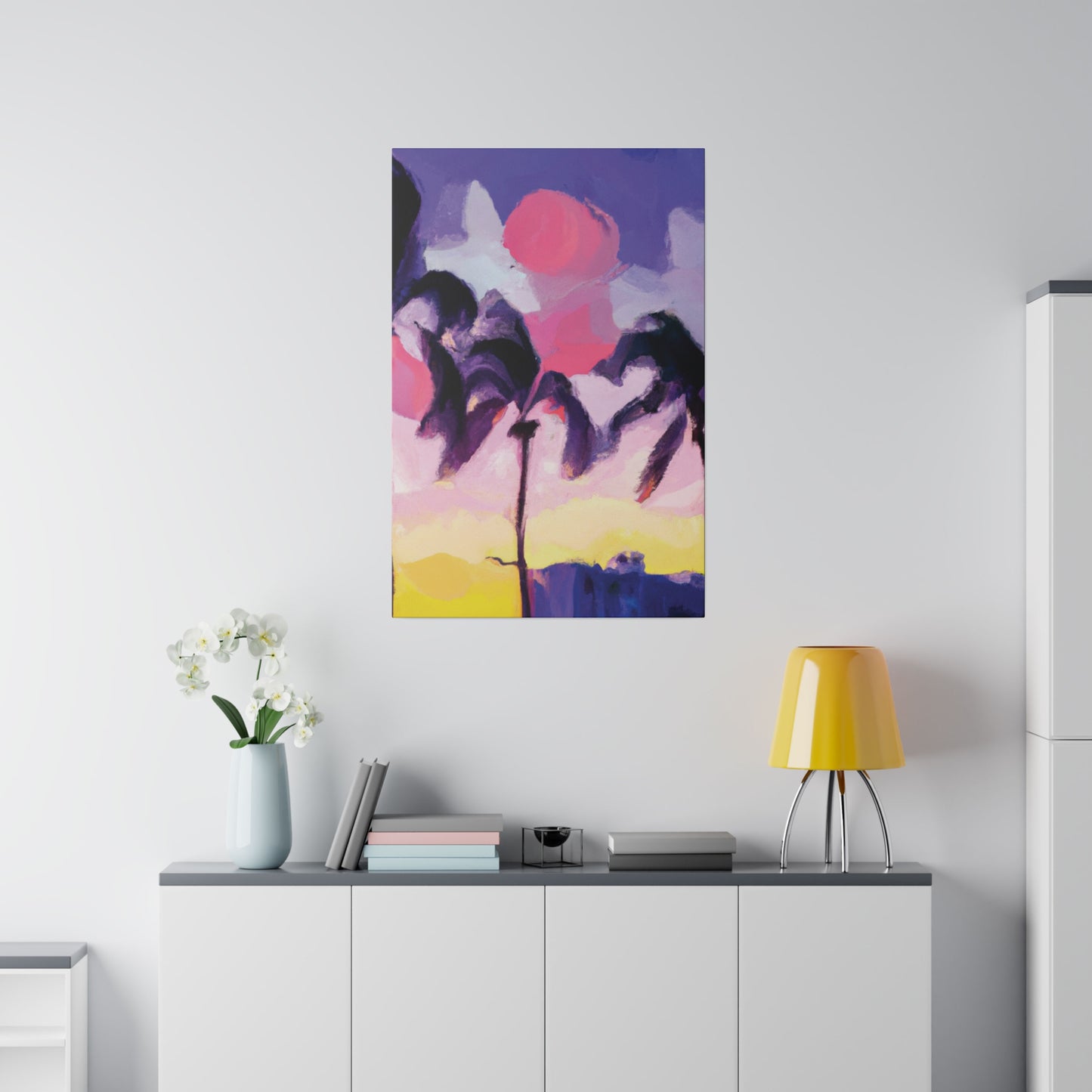 8189L - Miami Beach Sunset Painting Print | Miami | Beach | Sunset | Poster | Home Decor | Wall Art | Canvas