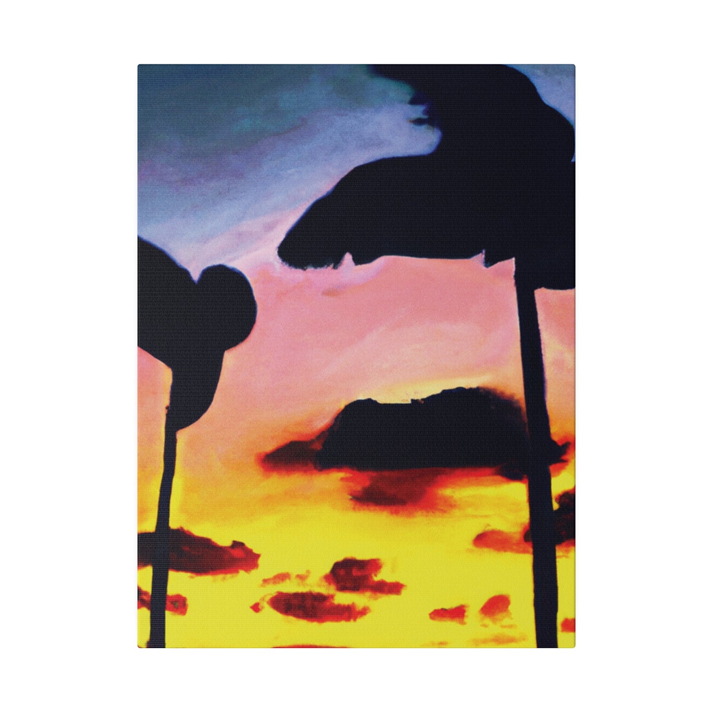 7515G - Miami Beach Sunset Painting Print | Miami | Beach | Sunset | Poster | Home Decor | Wall Art | Canvas