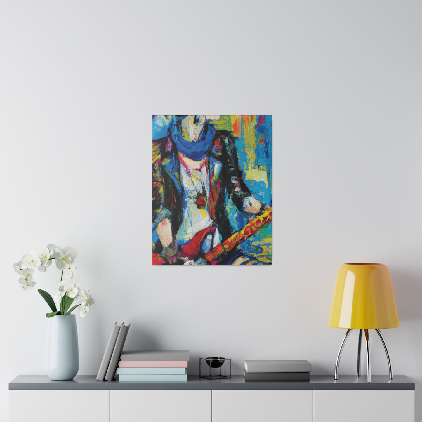 2583Q - Rockstar Oil Painting Style Print | Poster | Home Decor | Wall Art | Music Art | Canvas