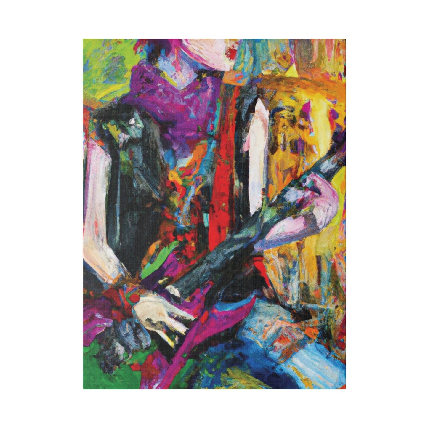 3088A - Rockstar Oil Painting Style Print | Poster | Home Decor | Wall Art | Music Art | Canvas