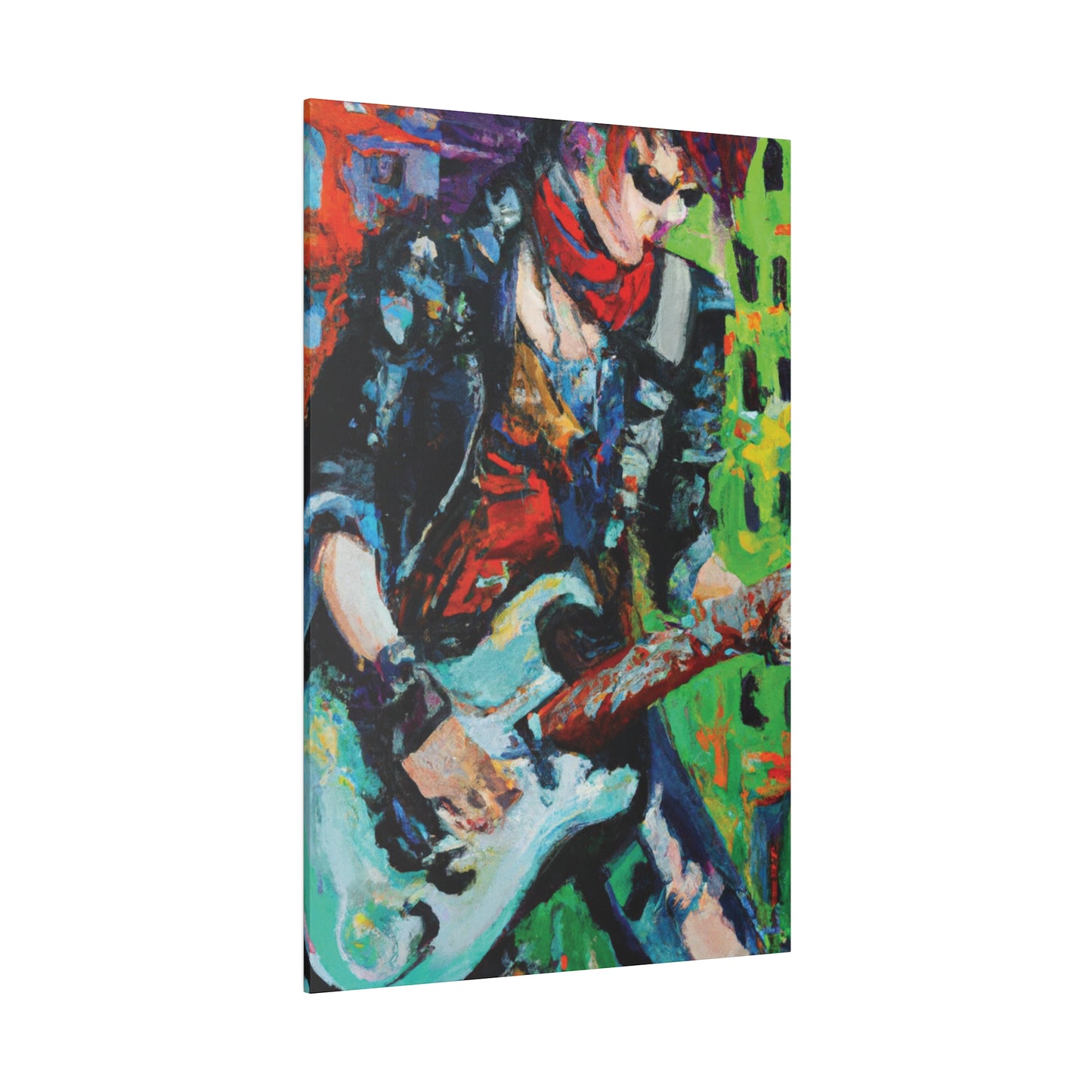 4485G - Rockstar Oil Painting Style Print | Poster | Home Decor | Wall Art | Music Art | Canvas