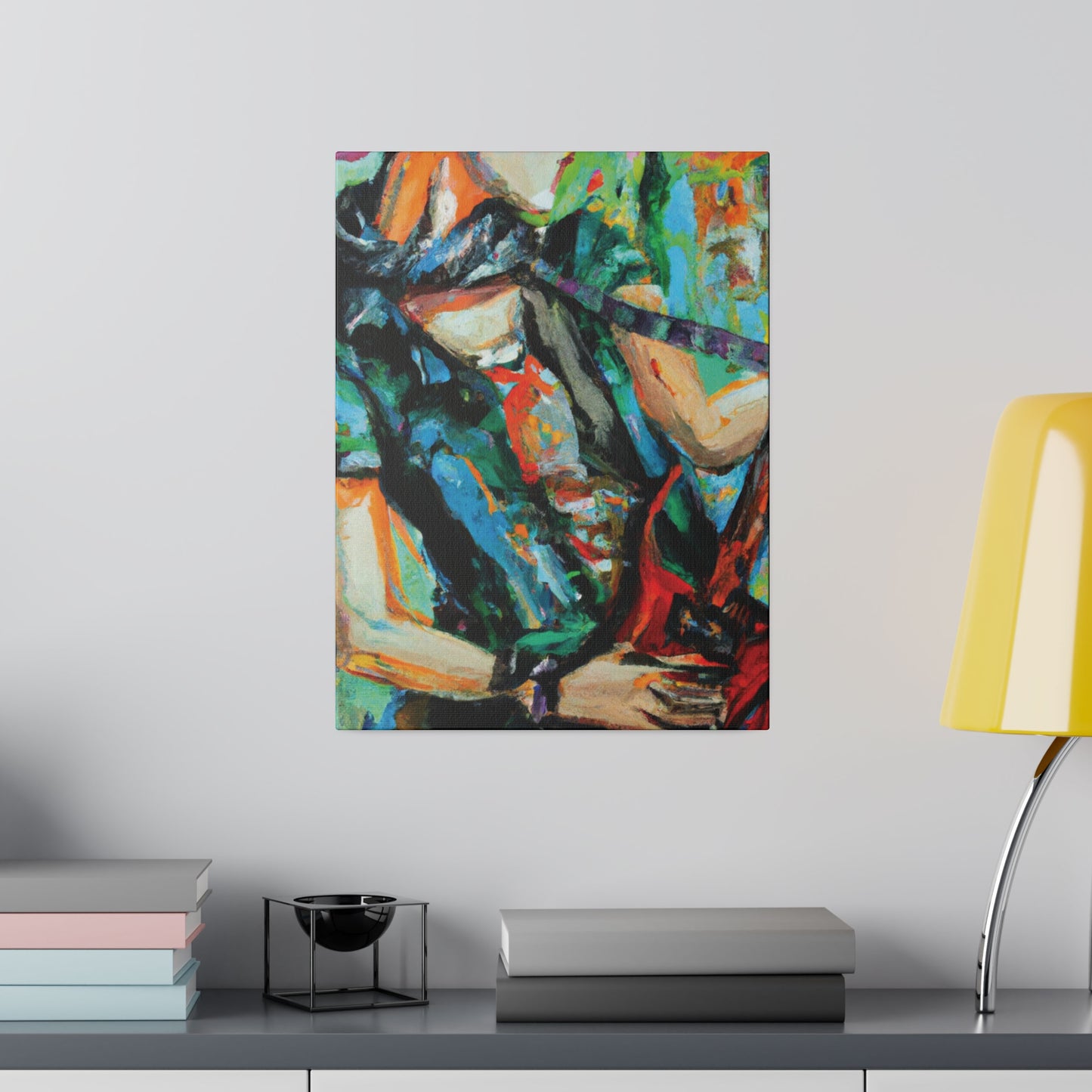 5279Q - Rockstar Oil Painting Style Print | Poster | Home Decor | Wall Art | Music Art | Canvas