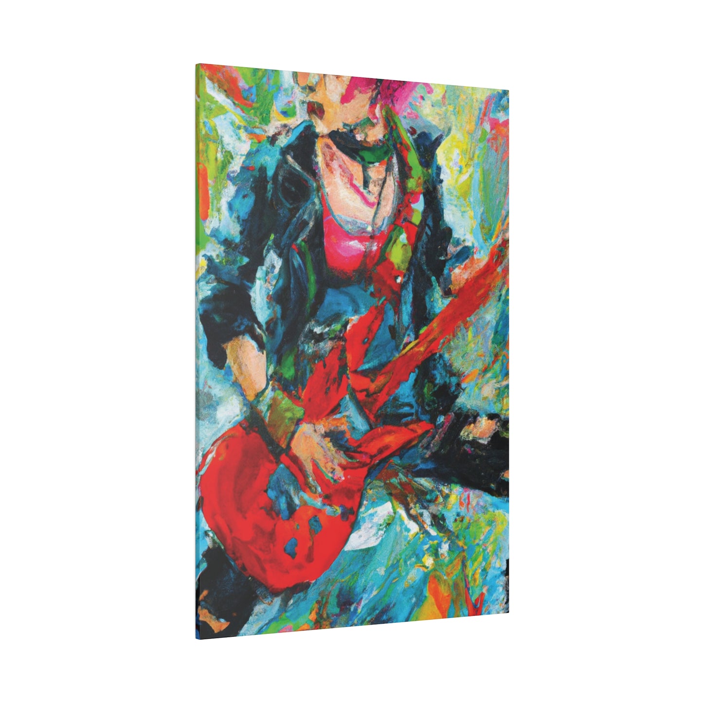 7746Y - Rockstar Oil Painting Style Print | Poster | Home Decor | Wall Art | Music Art | Canvas