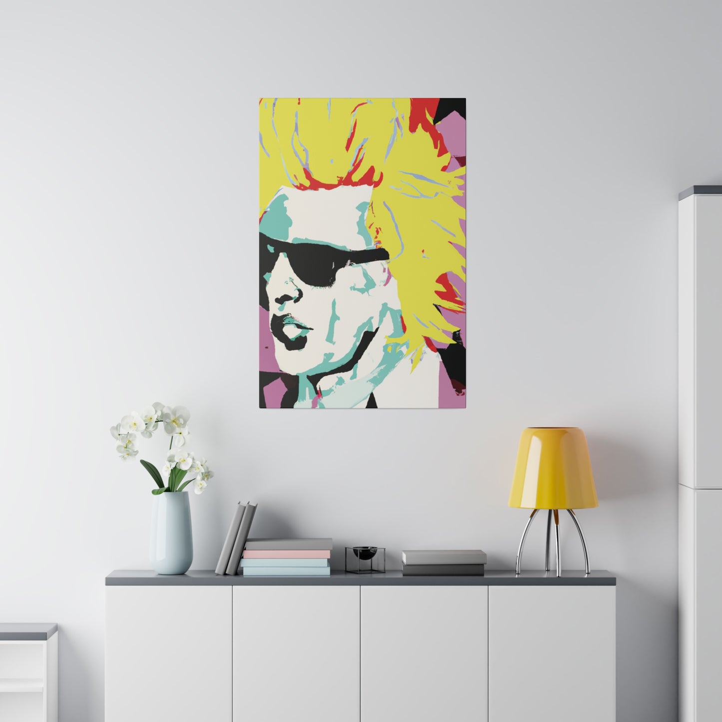 8282G - Rockstar Painting Print | Face | Abstract | Poster | Home Decor | Wall Art | Music Art | Canvas