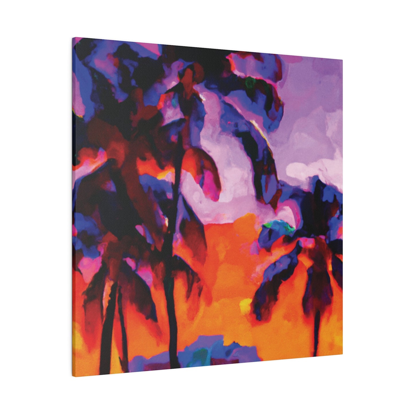 313J - Miami Beach Sunset Painting Print | Miami | Beach | Sunset | Poster | Home Decor | Wall Art | Canvas