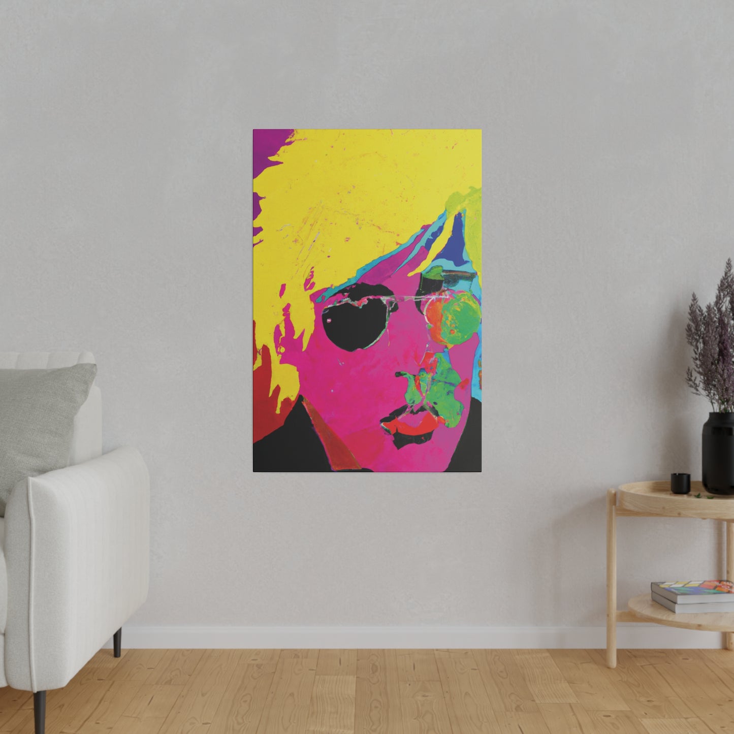 7141U - Rockstar Painting Print | Face | Abstract | Poster | Home Decor | Wall Art | Music Art | Canvas