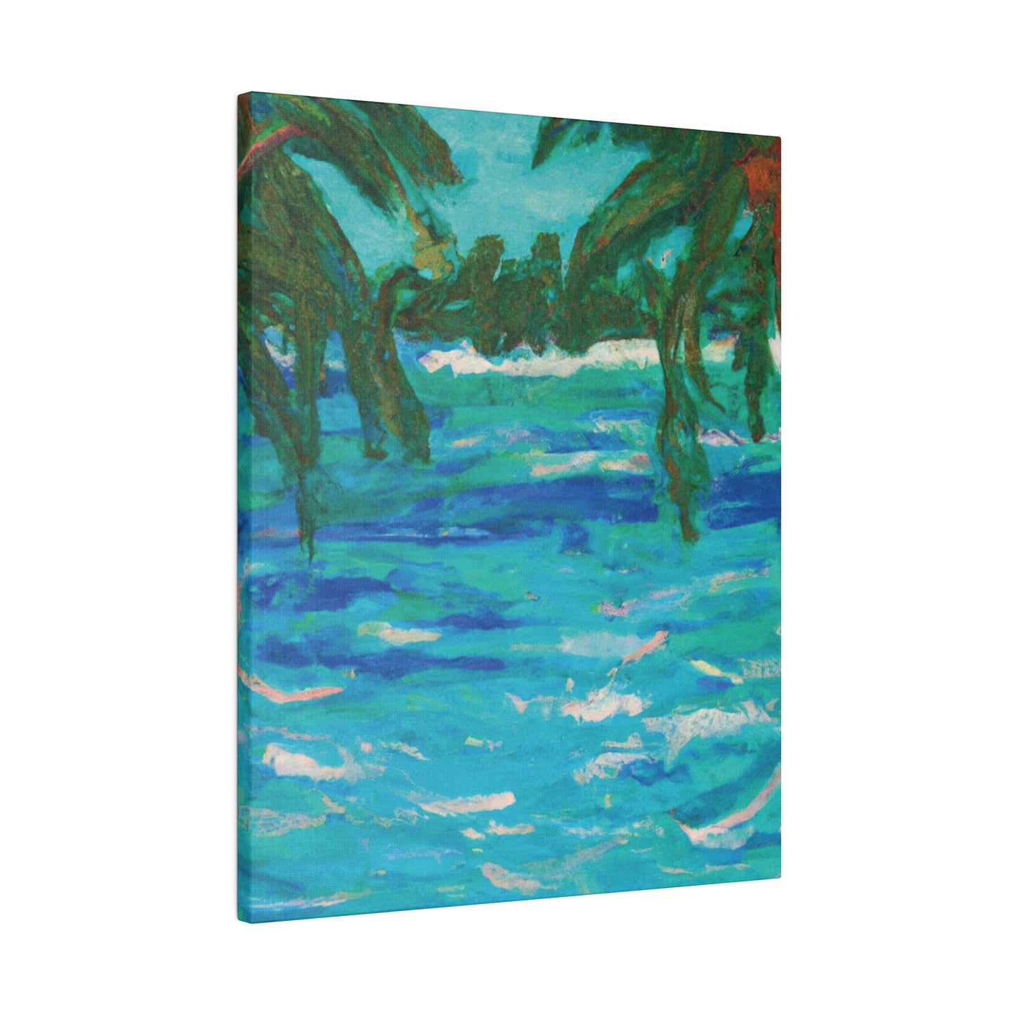 7482U - Bahamas Ocean Painting Print | Bahamas | Ocean | Beach | Poster | Home Decor | Wall Art | Canvas