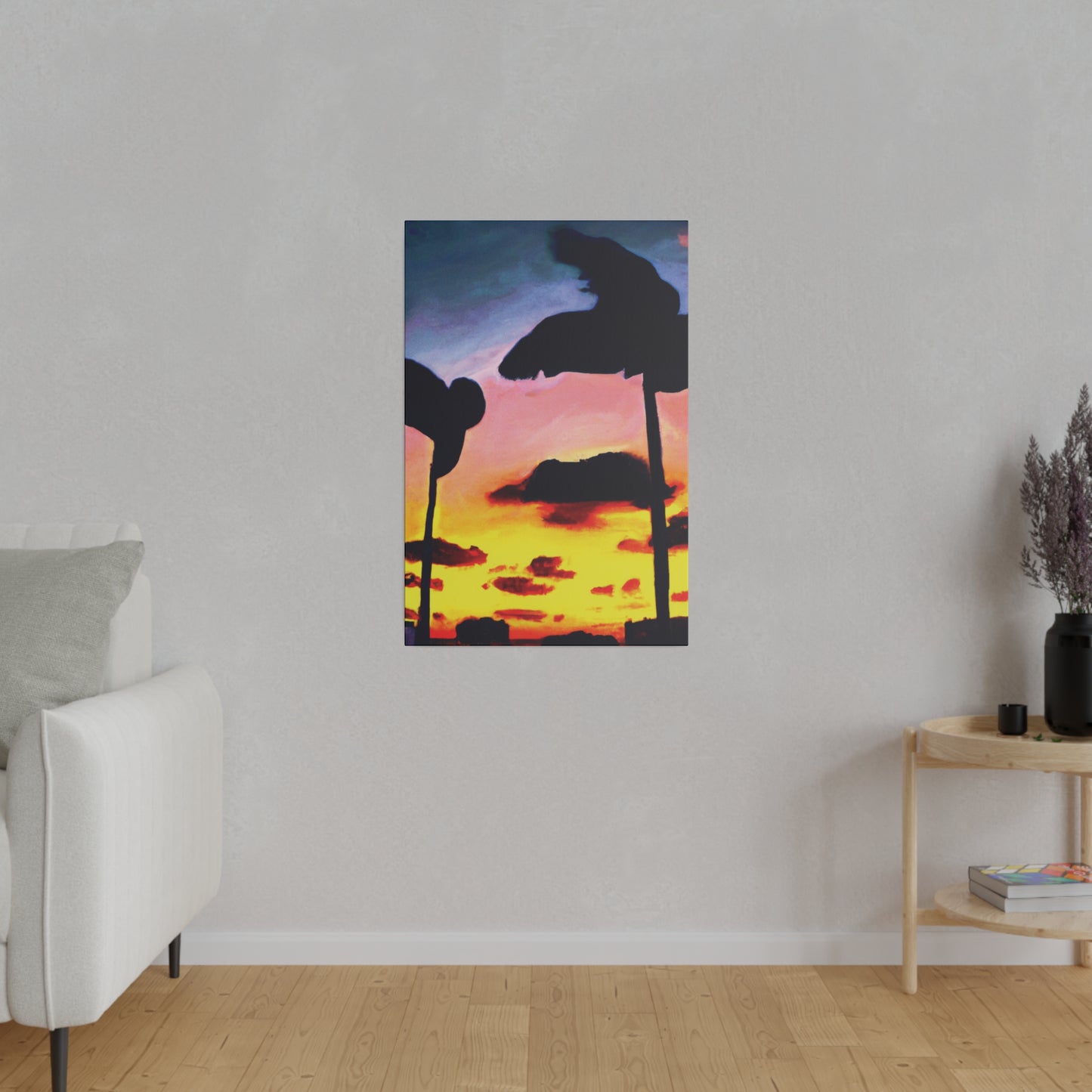 7515G - Miami Beach Sunset Painting Print | Miami | Beach | Sunset | Poster | Home Decor | Wall Art | Canvas