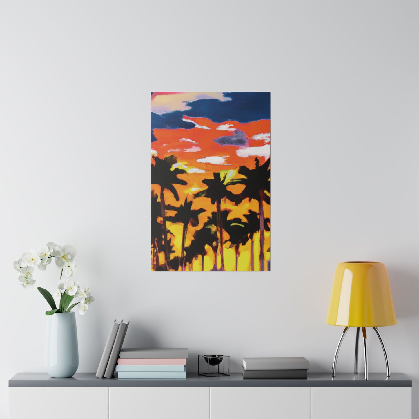 8206A - Miami Beach Sunset Painting Print | Miami | Beach | Sunset | Poster | Home Decor | Wall Art | Canvas