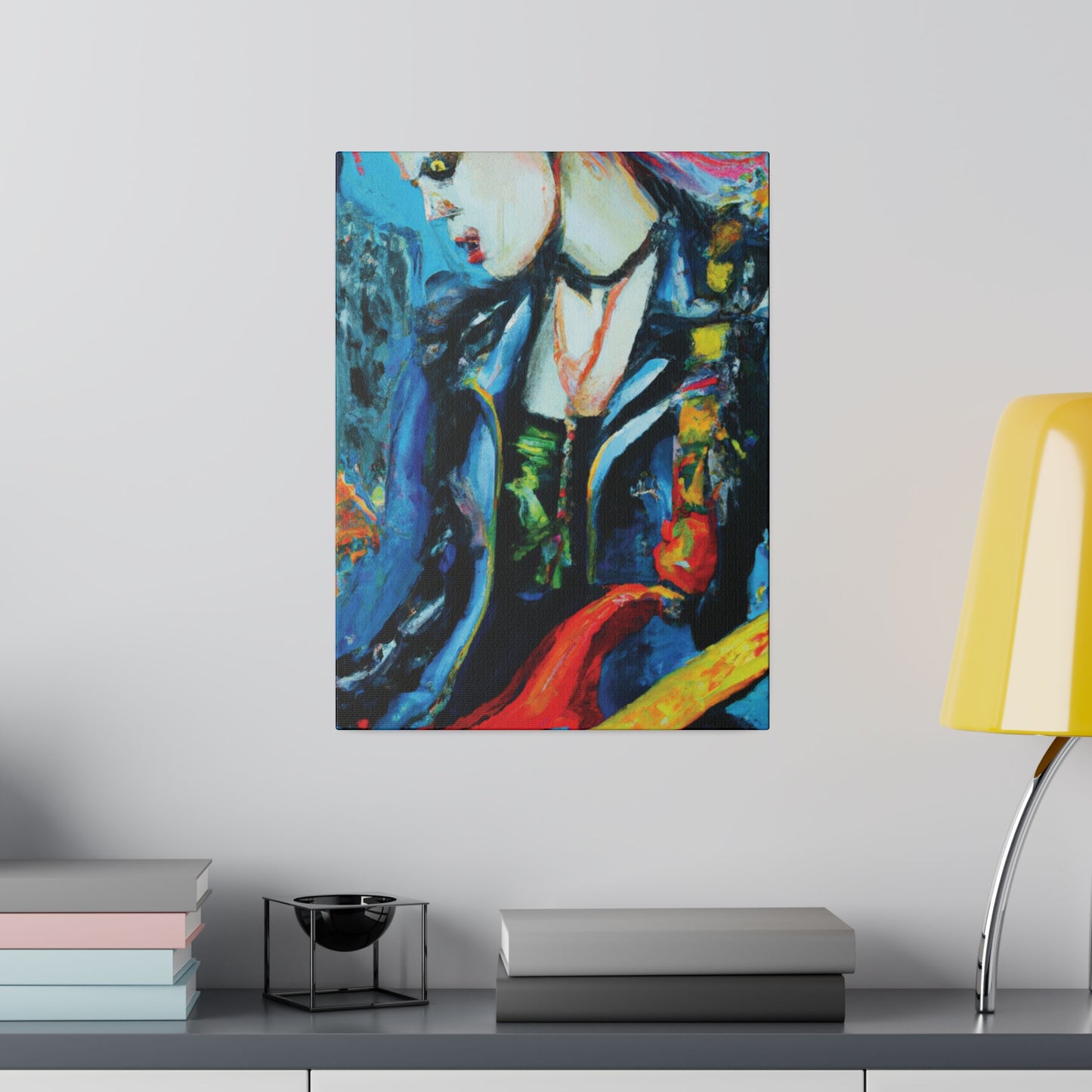 8900A - Rockstar Oil Painting Style Print | Poster | Home Decor | Wall Art | Music Art | Canvas
