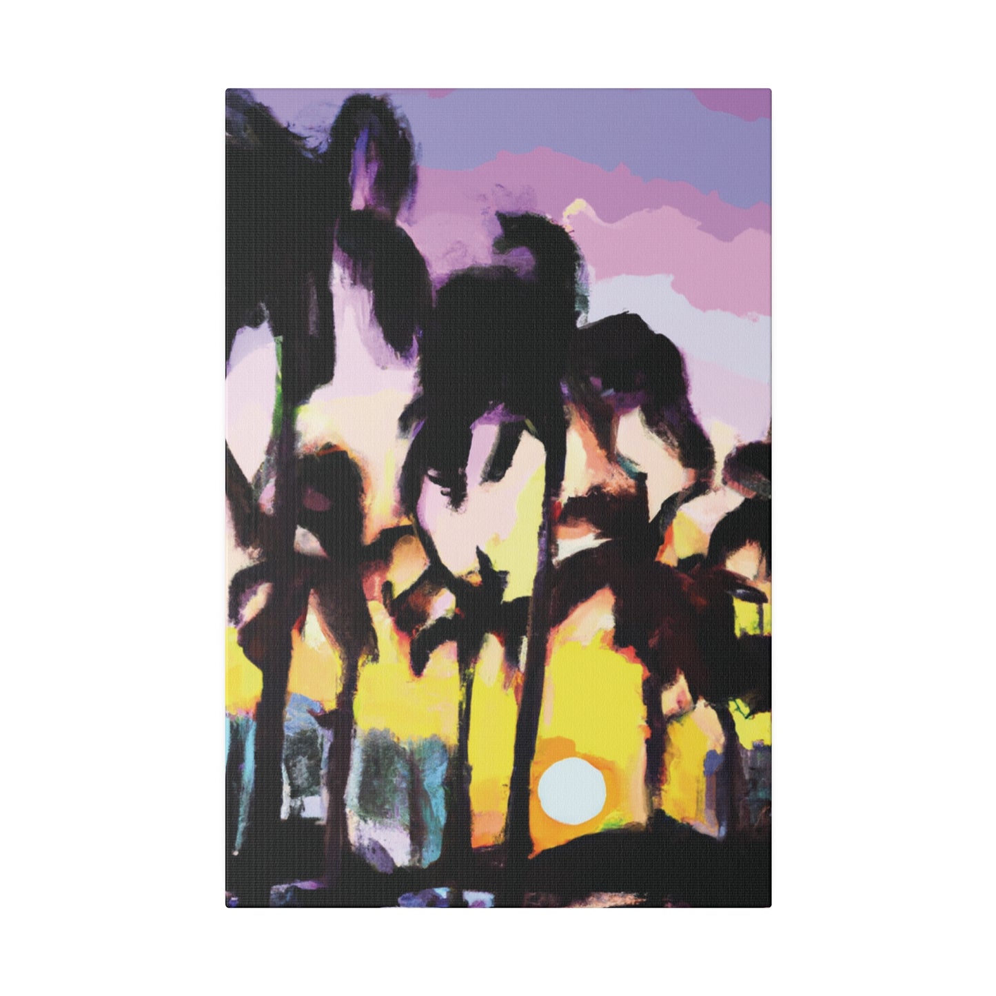 5231Y - Miami Beach Sunset Painting Print | Miami | Beach | Sunset | Poster | Home Decor | Wall Art | Canvas