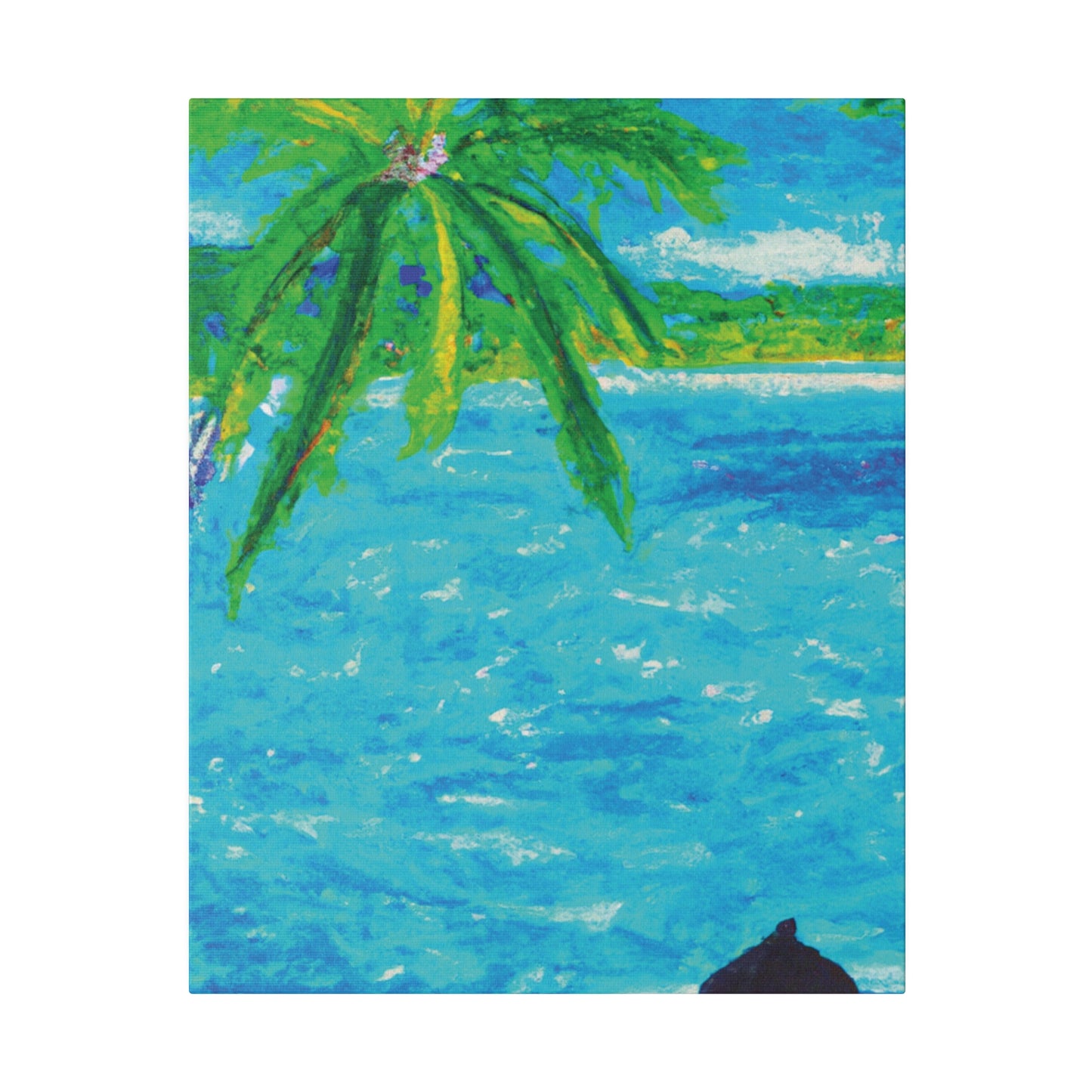 7355H - Bahamas Ocean Painting Print | Bahamas | Ocean | Beach | Poster | Home Decor | Wall Art | Canvas