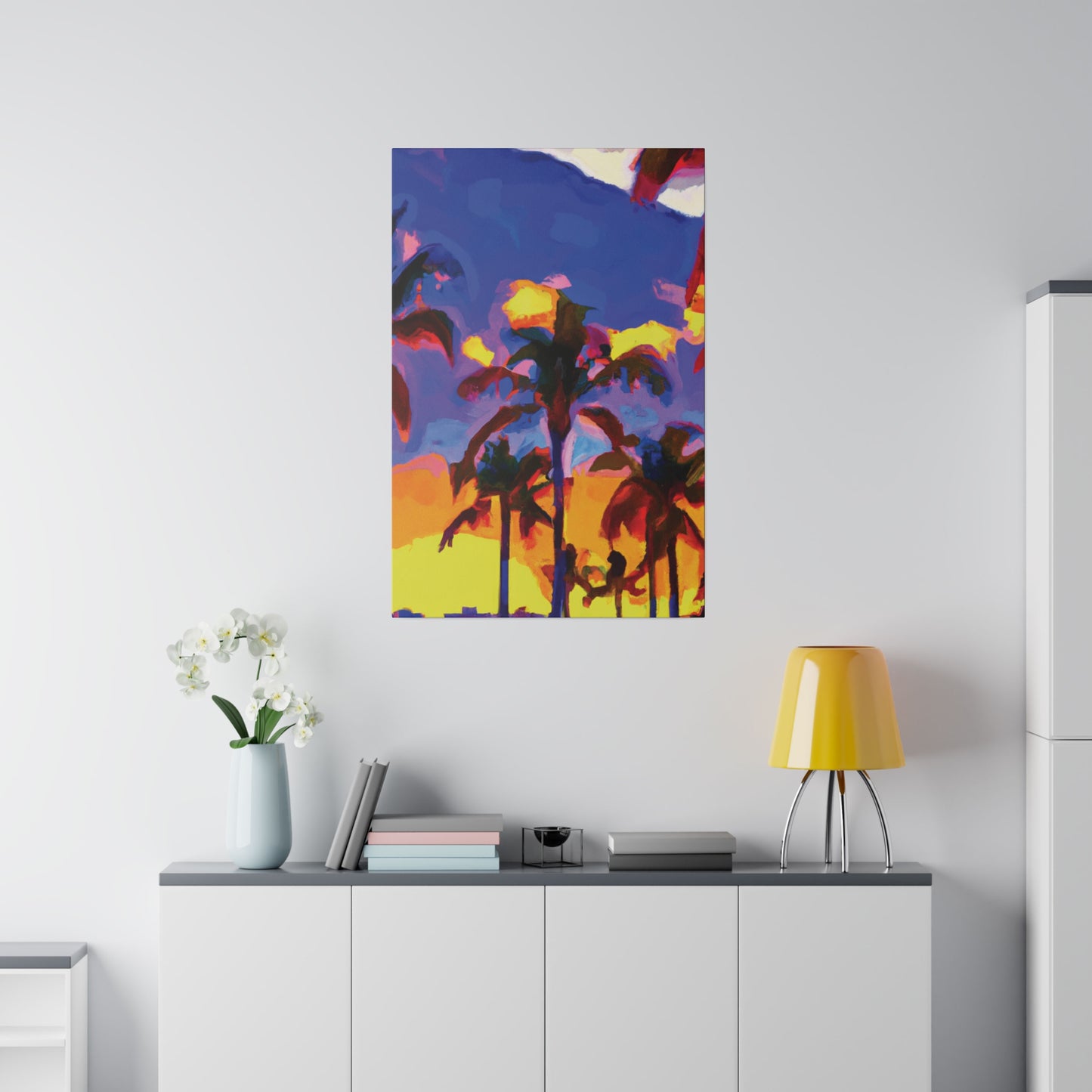 3162U - Miami Beach Sunset Painting Print | Miami | Beach | Sunset | Poster | Home Decor | Wall Art | Canvas