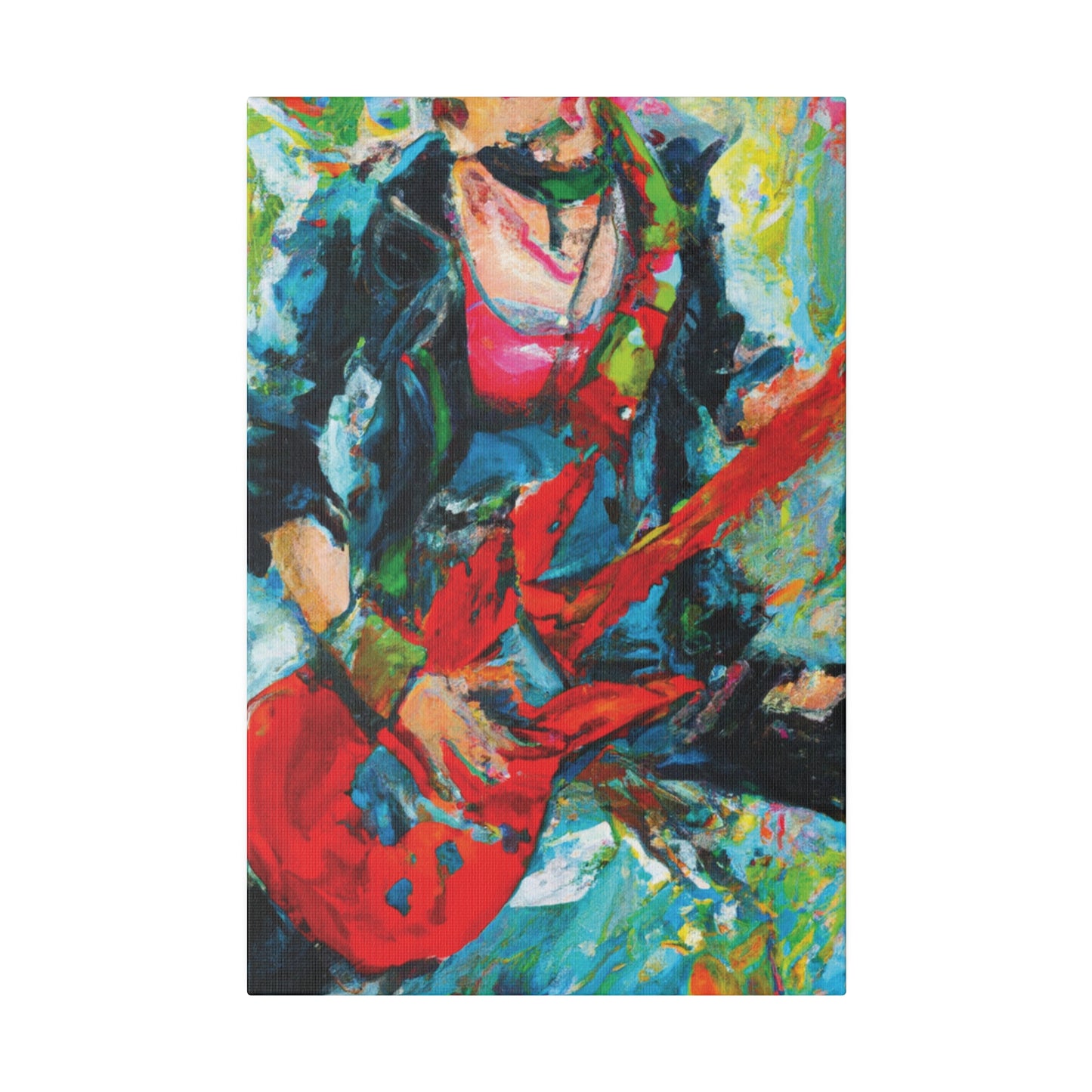 7746Y - Rockstar Oil Painting Style Print | Poster | Home Decor | Wall Art | Music Art | Canvas