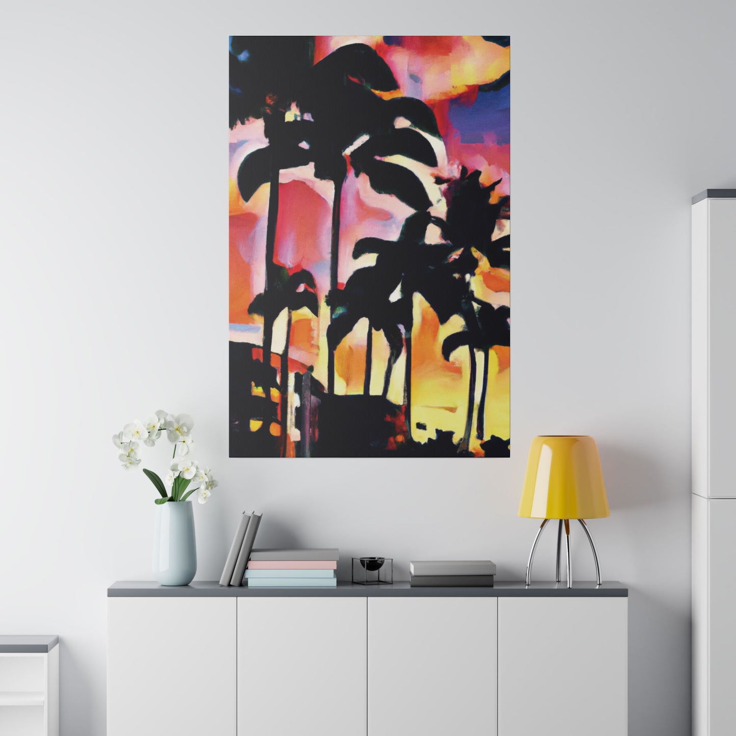 4986G - Miami Beach Sunset Painting Print | Miami | Beach | Sunset | Poster | Home Decor | Wall Art | Canvas