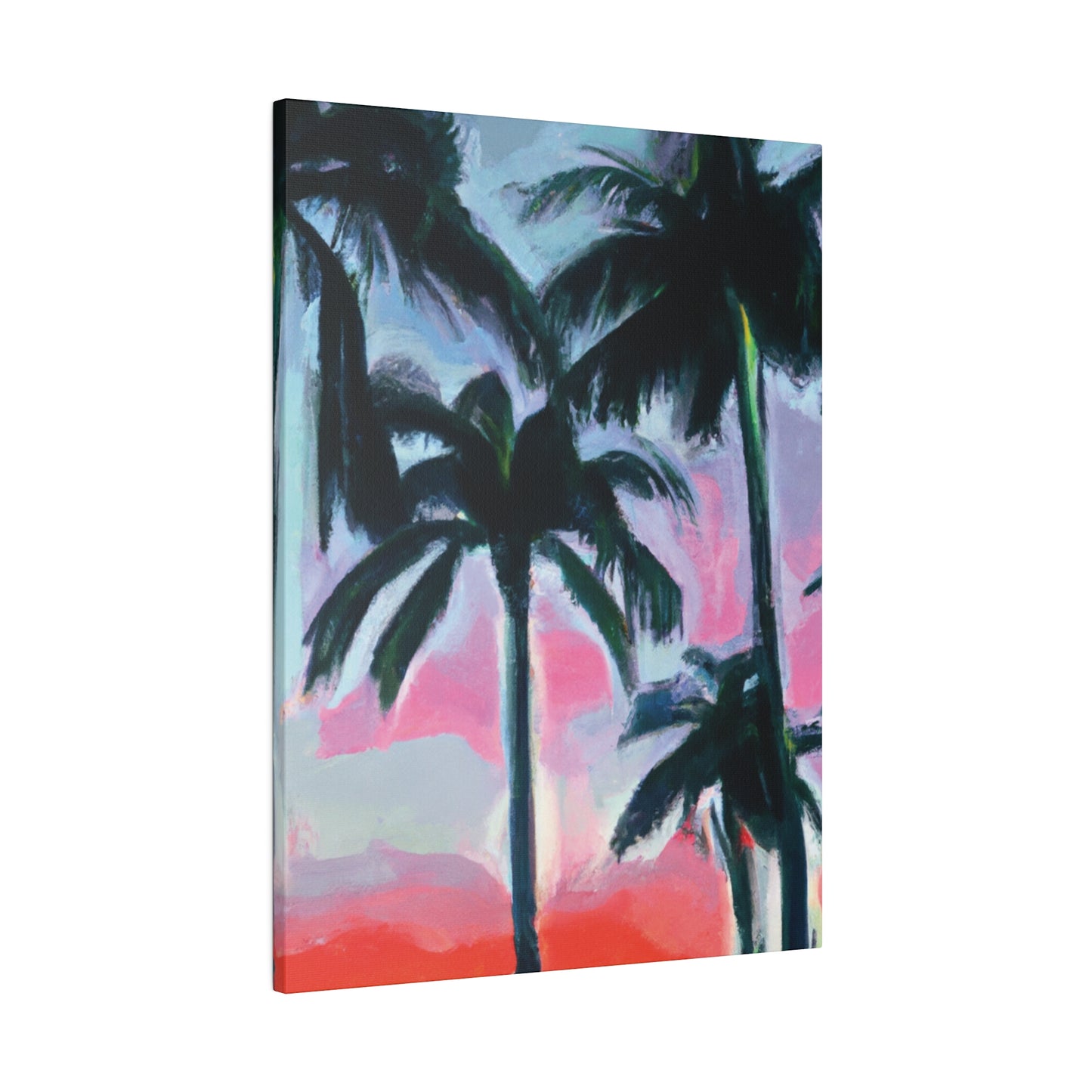 7629F - Miami Beach Sunset Painting Print | Miami | Beach | Sunset | Poster | Home Decor | Wall Art | Canvas