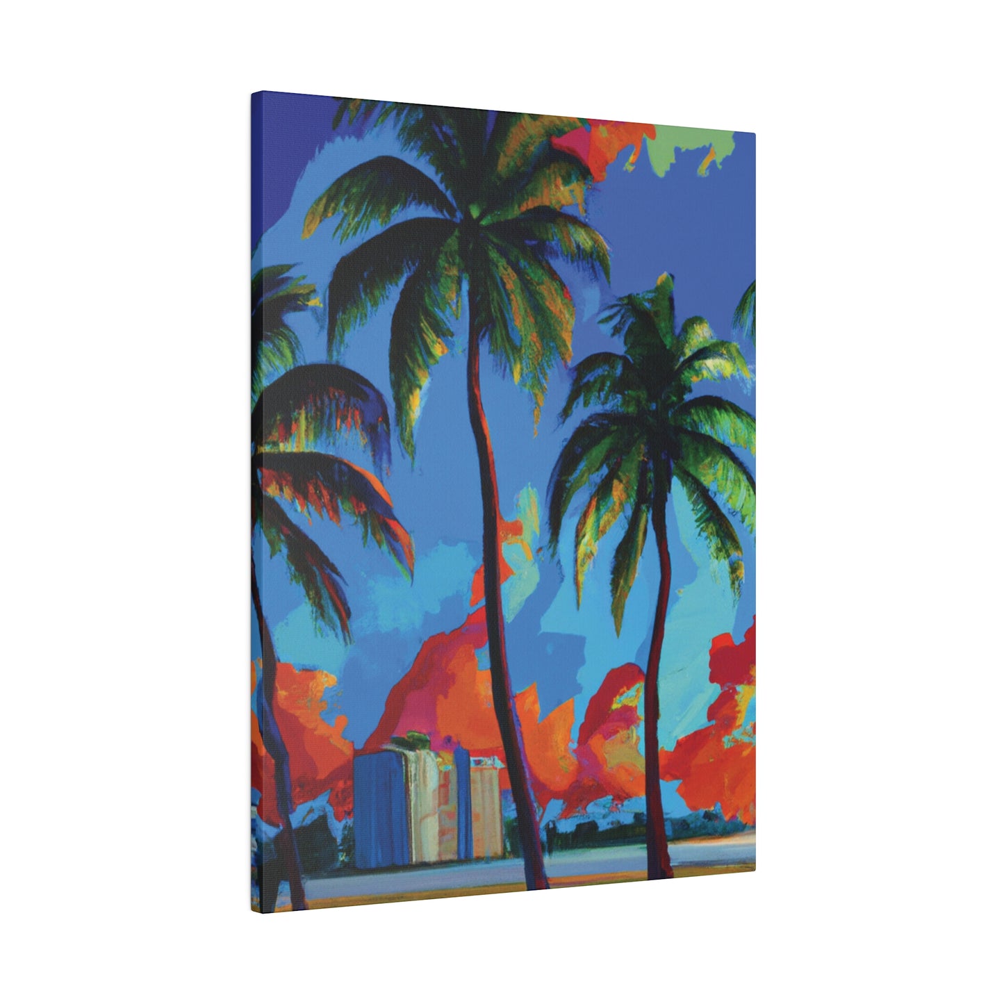 7382G - Miami Beach Sunset Painting Print | Miami | Beach | Sunset | Poster | Home Decor | Wall Art | Canvas