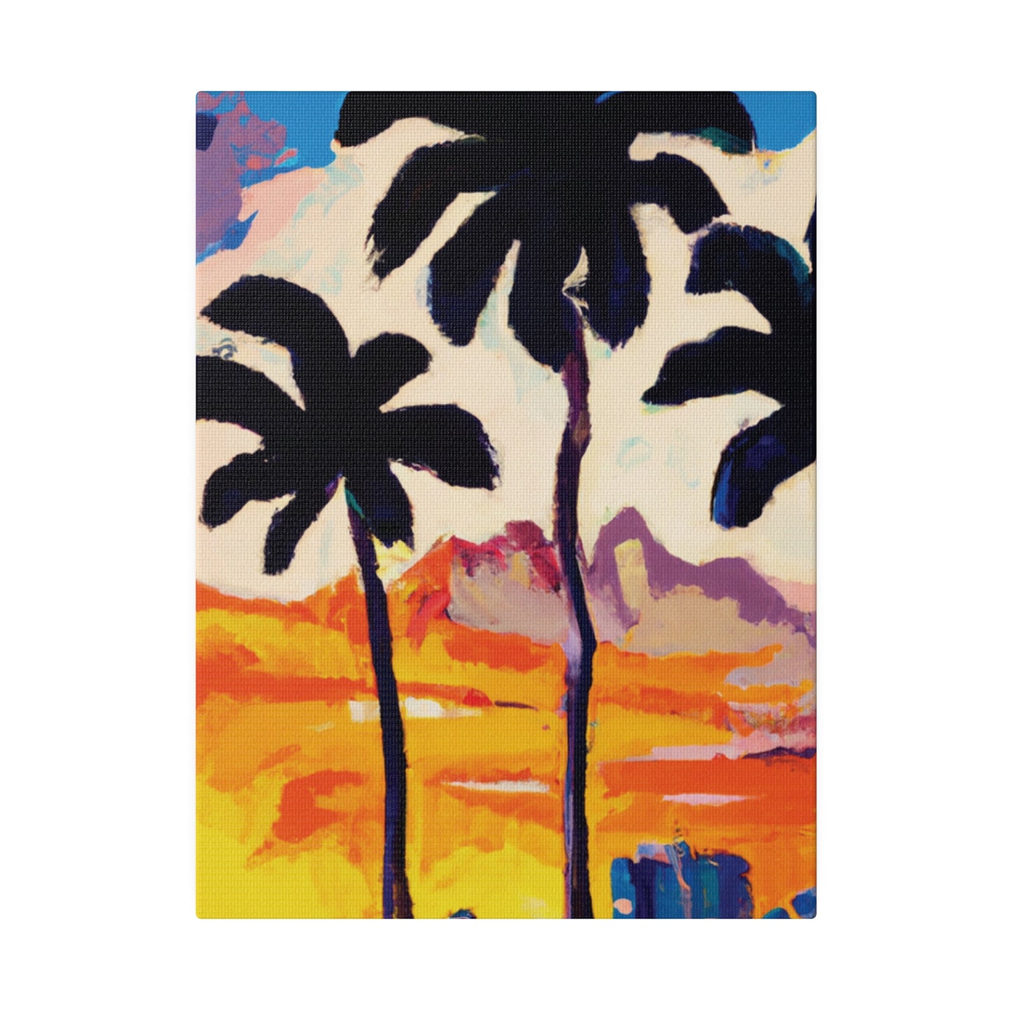 6586K - Miami Beach Sunset Painting Print | Miami | Beach | Sunset | Poster | Home Decor | Wall Art | Canvas