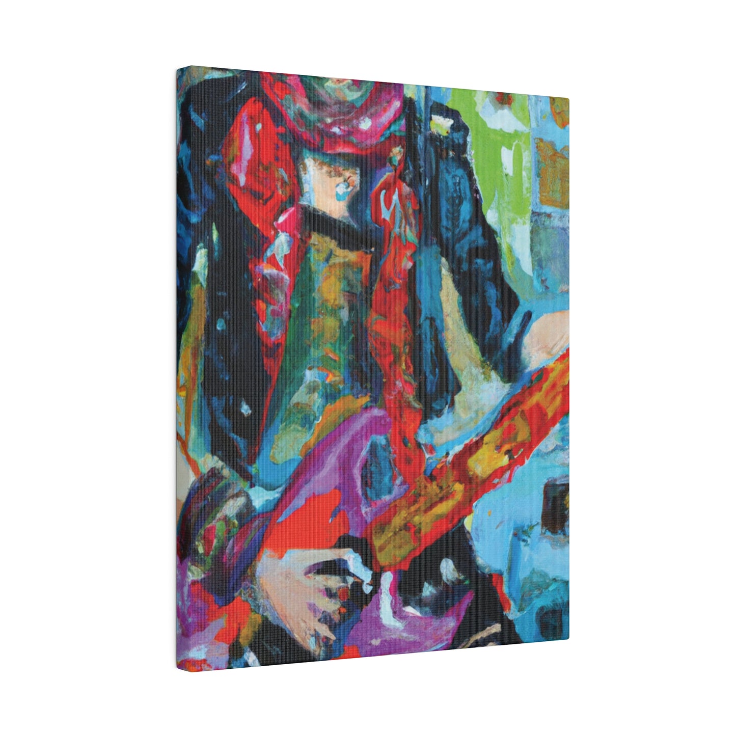 4286K - Rockstar Oil Painting Style Print | Poster | Home Decor | Wall Art | Music Art | Canvas