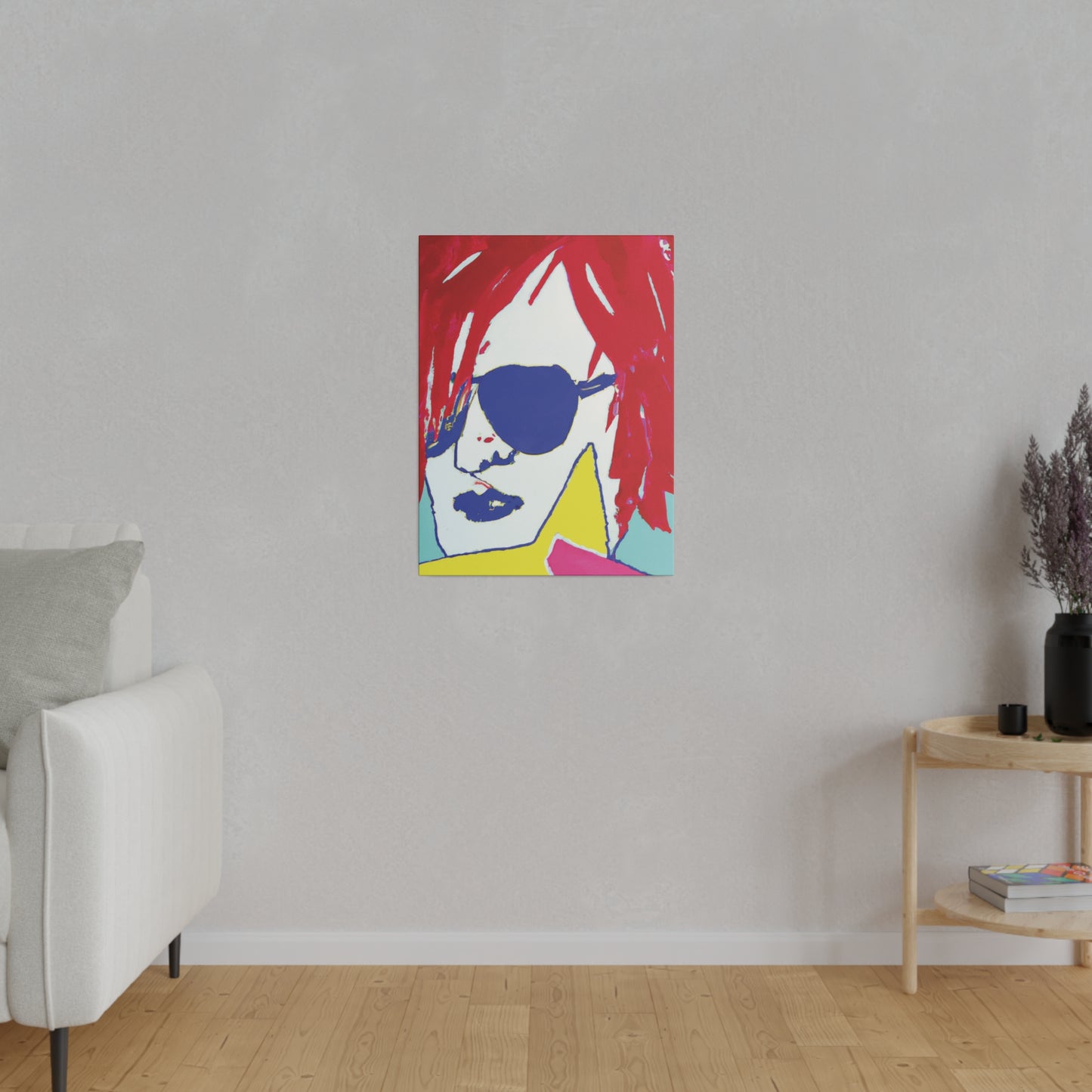 5681B - Rockstar Painting Print | Face | Abstract | Poster | Home Decor | Wall Art | Music Art | Canvas