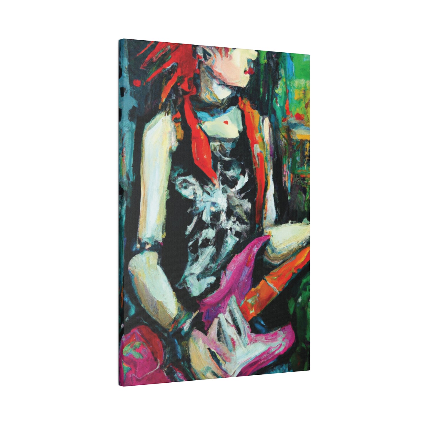 7134X - Rockstar Oil Painting Style Print | Poster | Home Decor | Wall Art | Music Art | Canvas