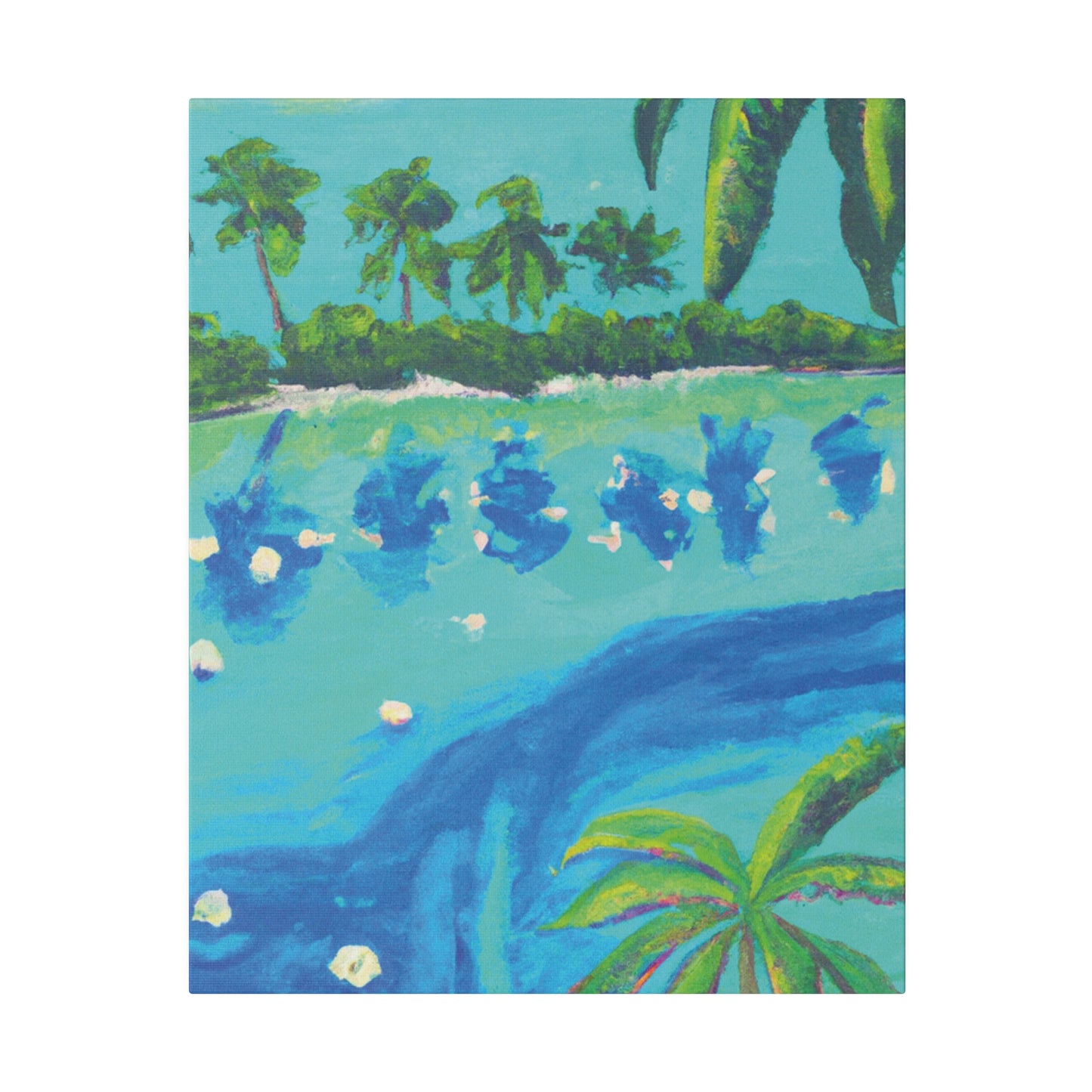 7772T - Bahamas Ocean Painting Print | Bahamas | Ocean | Beach | Poster | Home Decor | Wall Art | Canvas