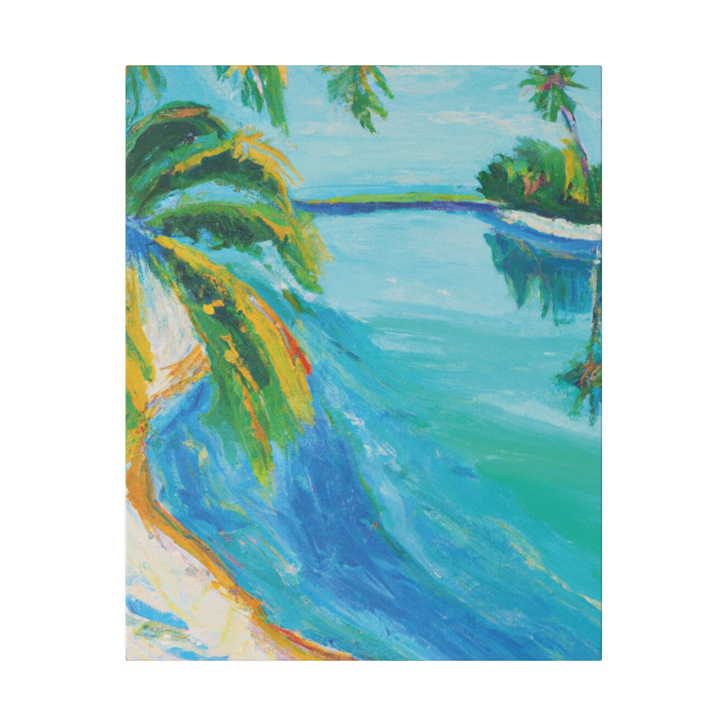 5339K - Bahamas Ocean Painting Print | Bahamas | Ocean | Beach | Poster | Home Decor | Wall Art | Canvas