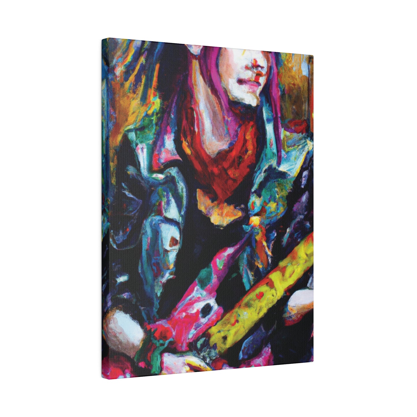 9128F - Rockstar Oil Painting Style Print | Poster | Home Decor | Wall Art | Music Art | Canvas