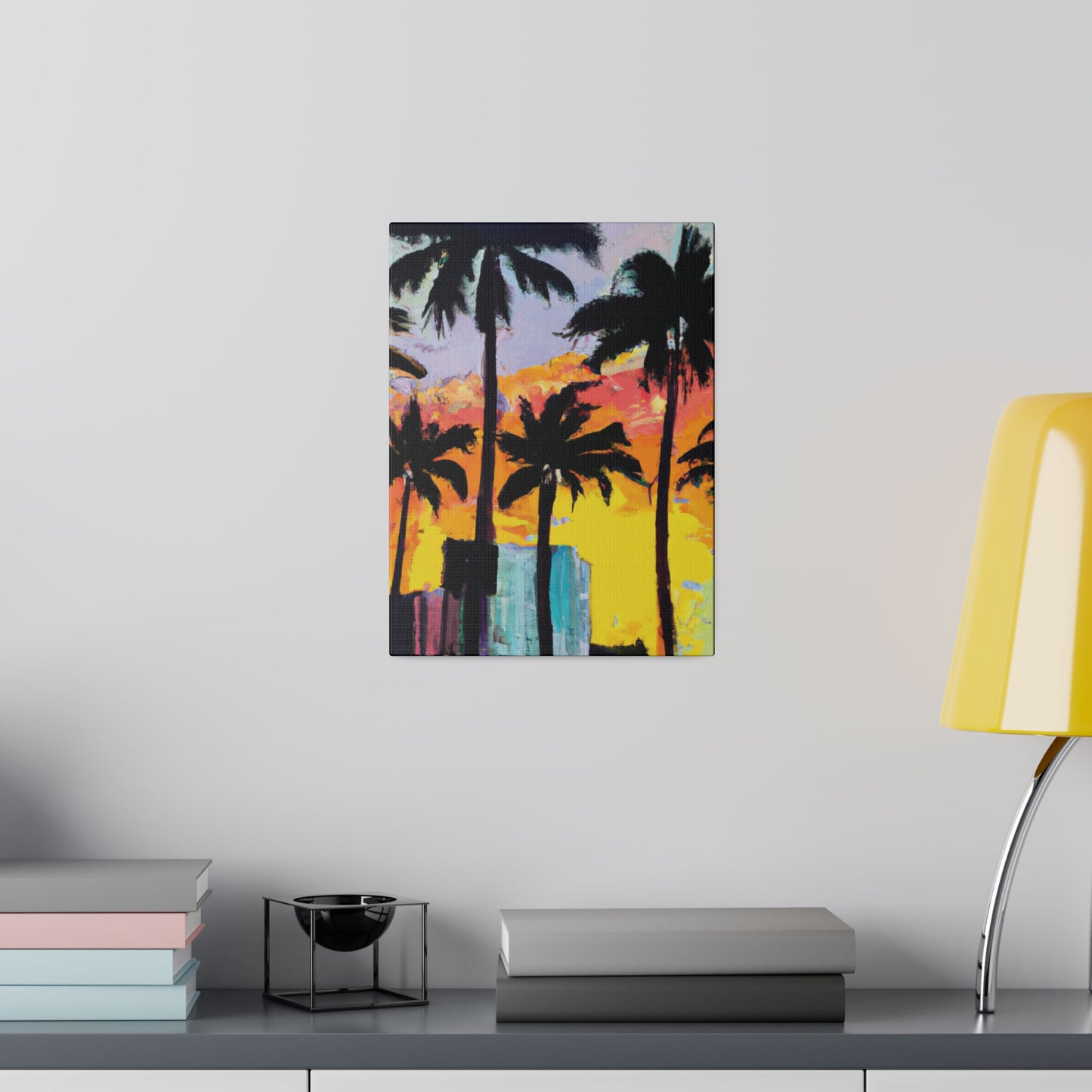 10266L - Miami Beach Sunset Painting Print | Miami | Beach | Sunset | Poster | Home Decor | Wall Art | Canvas