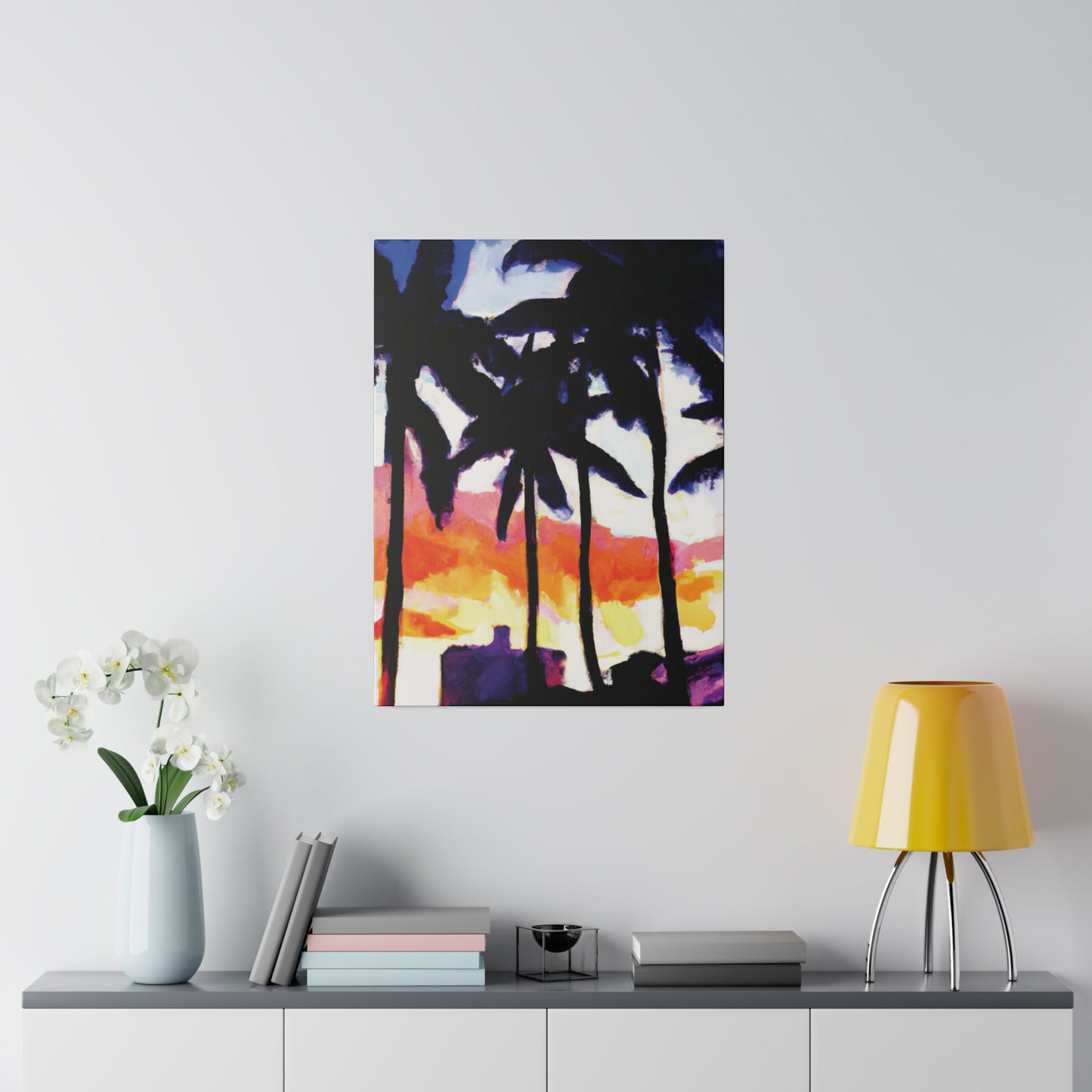 5637U - Miami Beach Sunset Painting Print | Miami | Beach | Sunset | Poster | Home Decor | Wall Art | Canvas