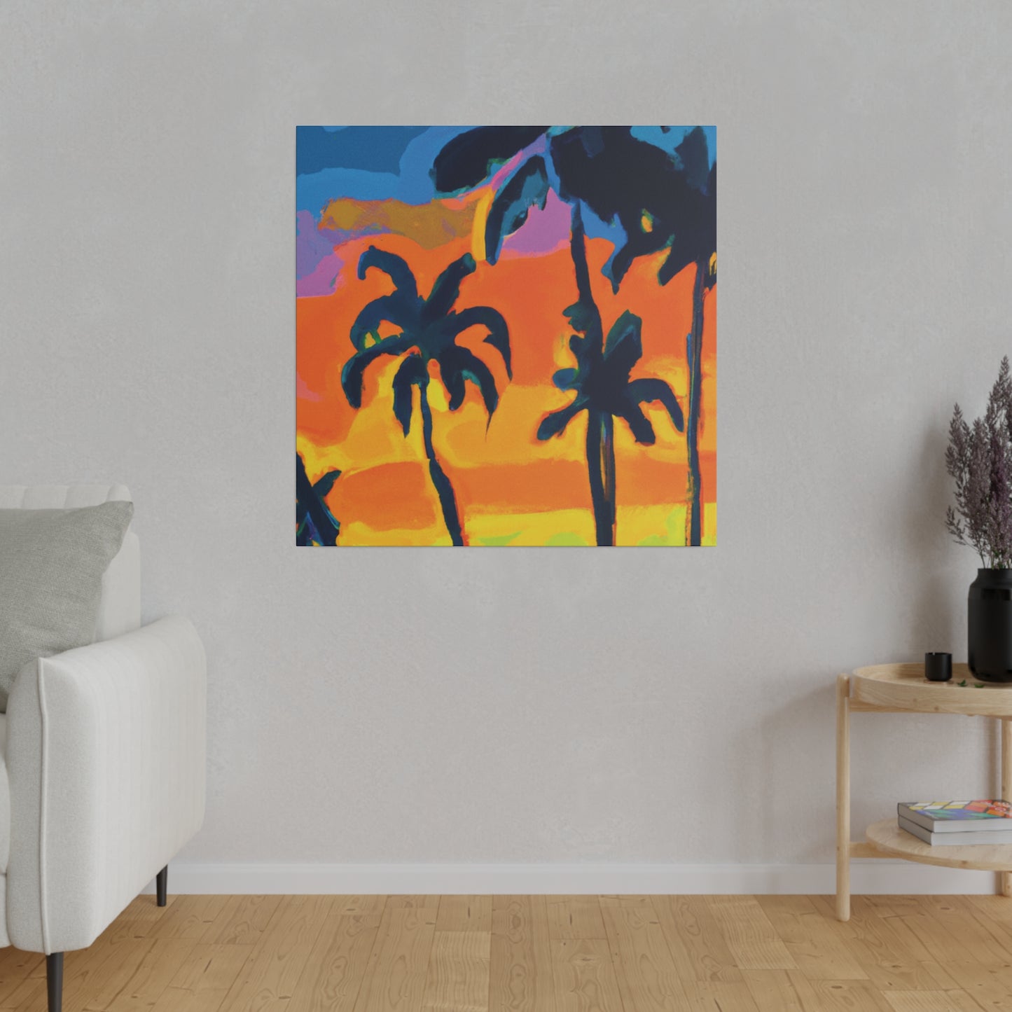 5462R - Miami Beach Sunset Painting Print | Miami | Beach | Sunset | Poster | Home Decor | Wall Art | Canvas