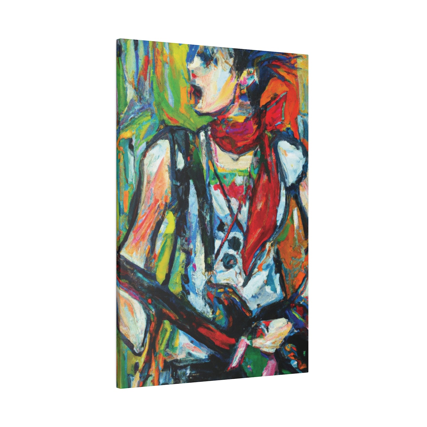3713A - Rockstar Oil Painting Style Print | Poster | Home Decor | Wall Art | Music Art | Canvas